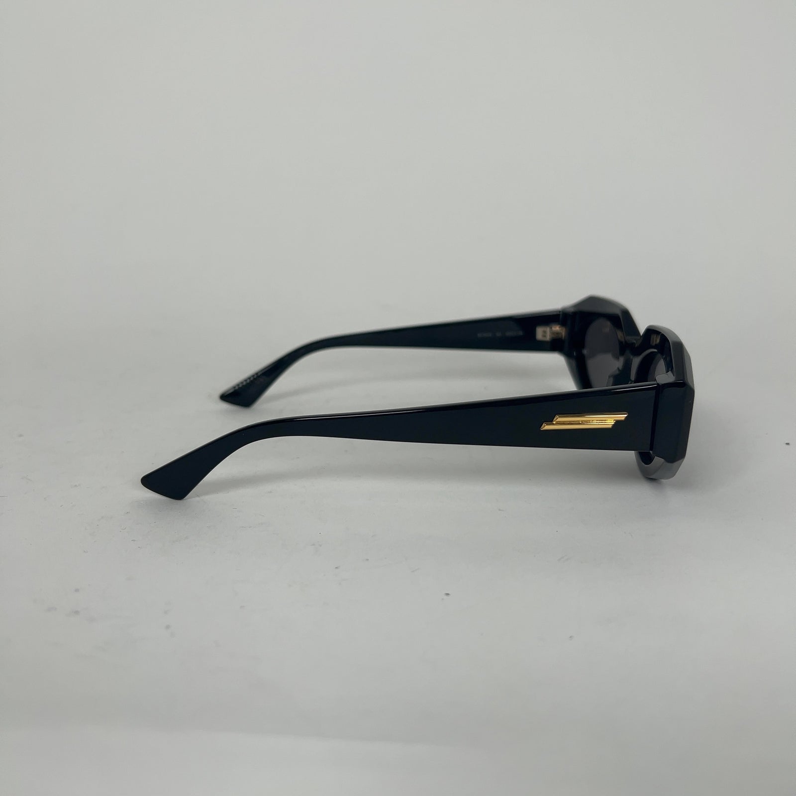 Bottega Veneta Structured Cat Eye Logo Sunglasses