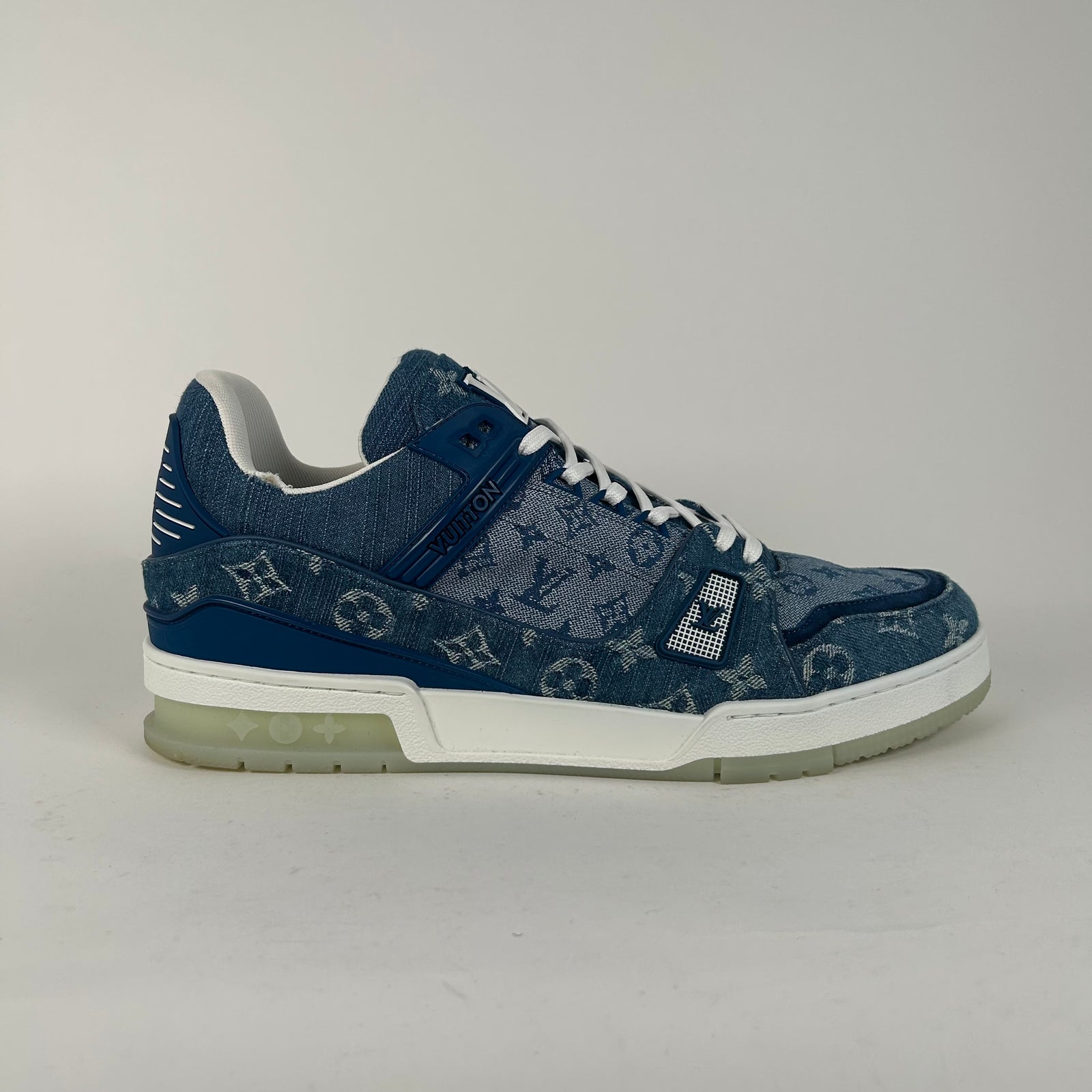Louis Vuitton LV Denim Monogram Trainer Size LV10.5