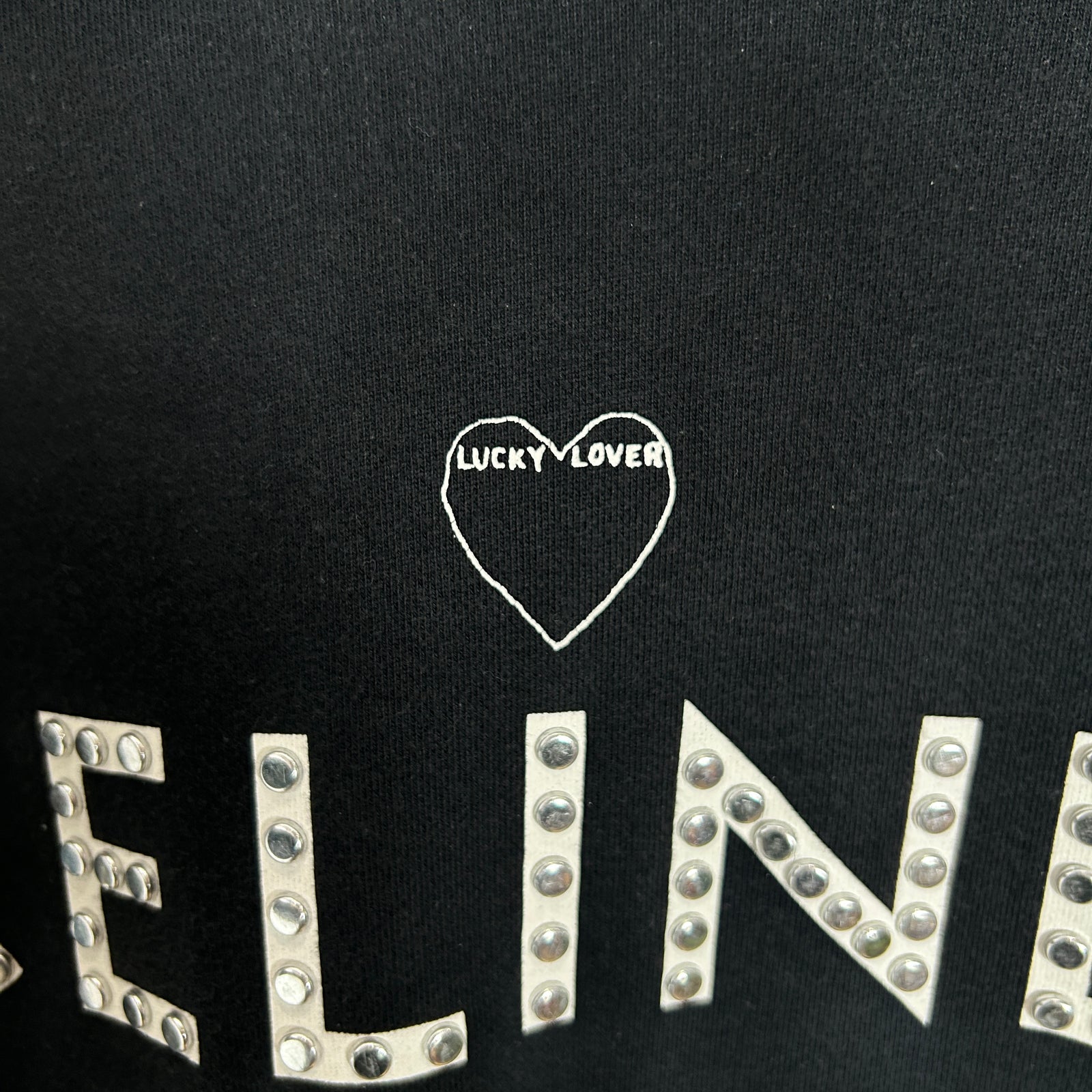 Celine Valentines Day 'Lucky Lover' Studded Hoodies Size S