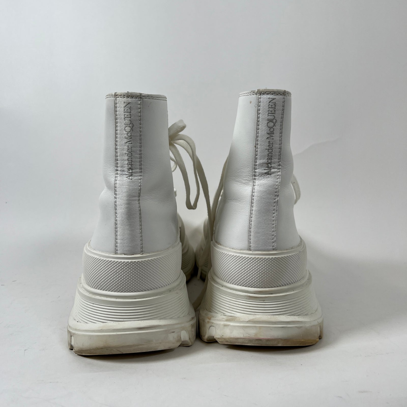 Alexander Mcqueen Tread Slick Triple White Size 10