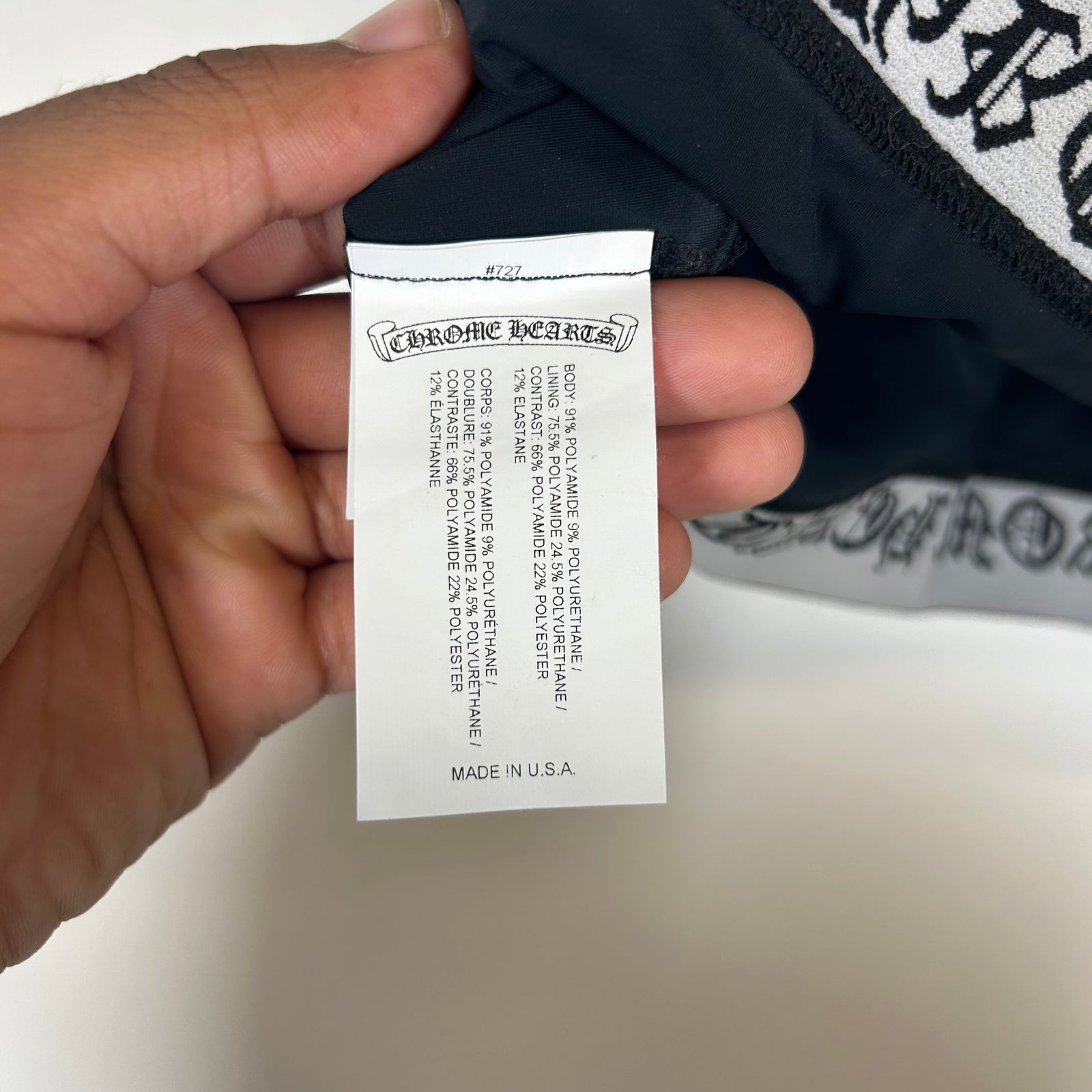 Chrome Hearts Black Sports Bra Size M