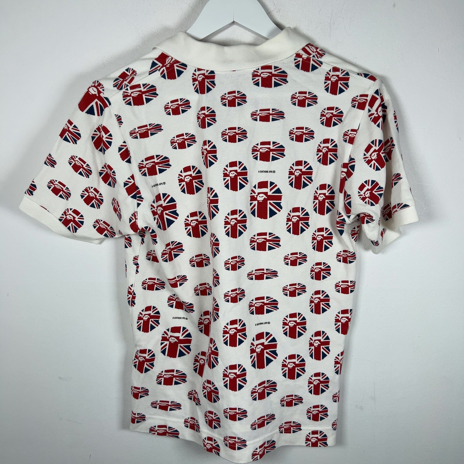 Bape England Ape Head Logo Polo Shirt