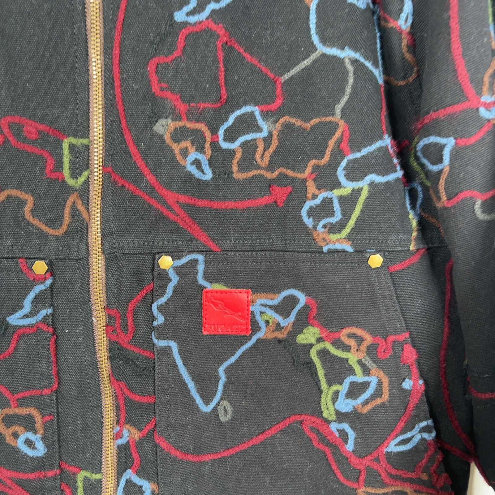 Fugazi Chain Stitch Trade Route Work Jacket