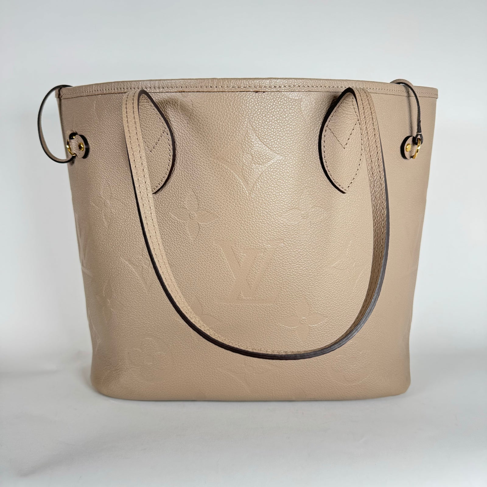 Louis Vuitton Taupe Monogram Empreinte MM Neverfull