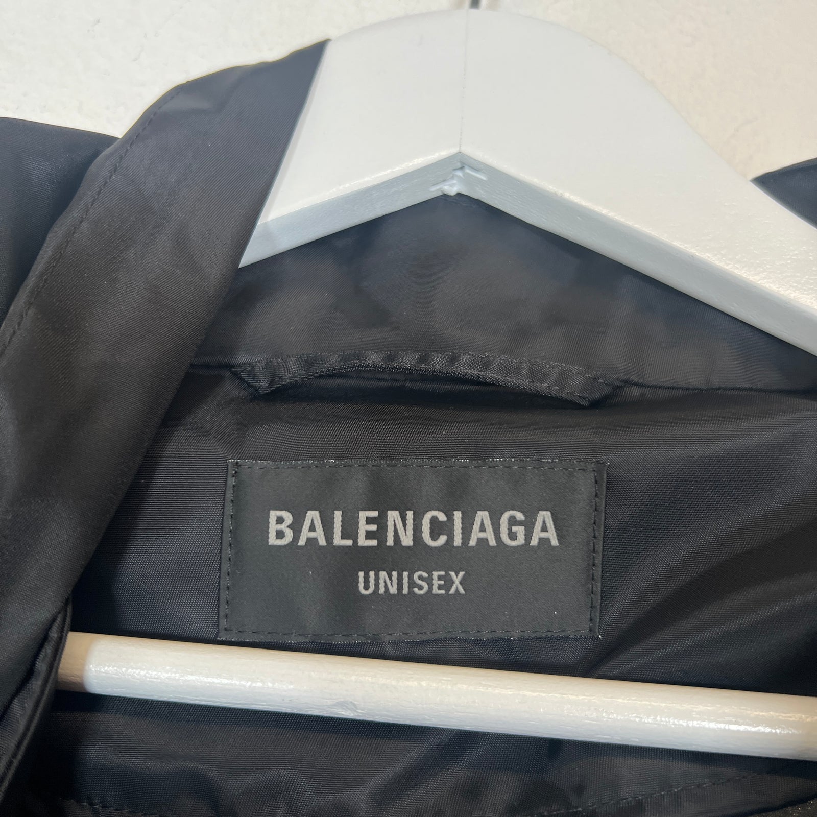 Balenciaga Black Tape Logo Nylon Jacket Size L