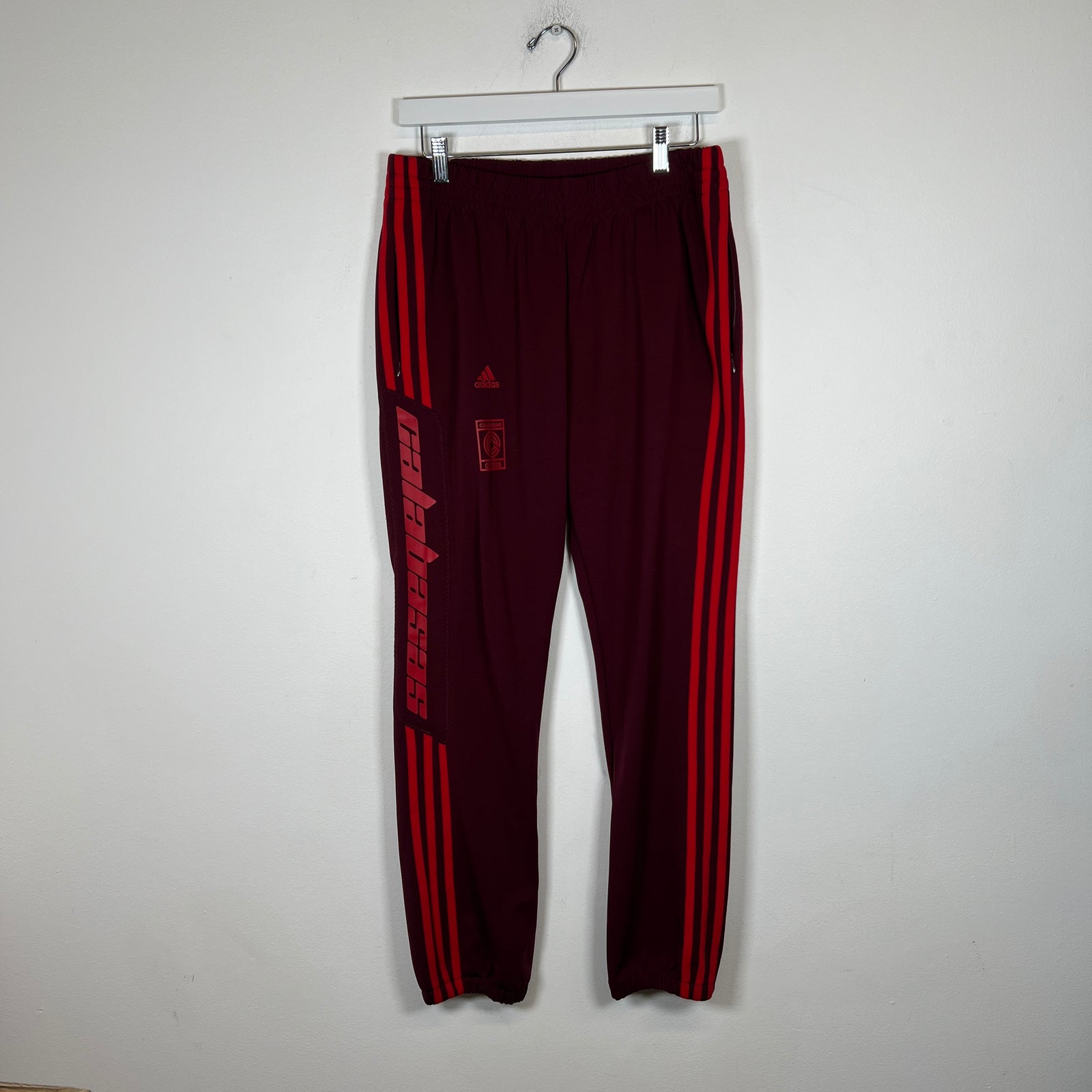 Yeezy Adidas Maroon Calabasas Track Pants Size S