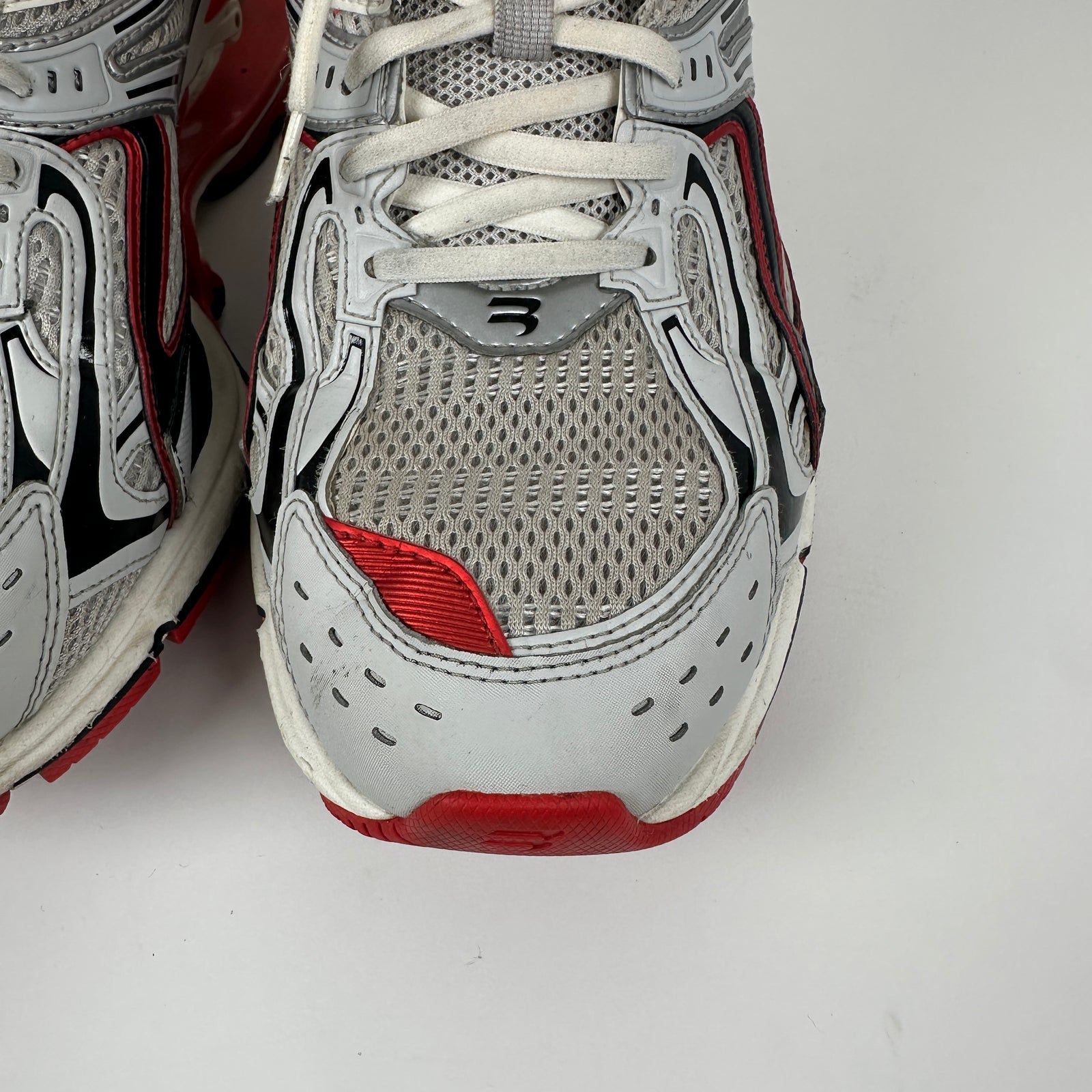 Balenciaga Red/Silver 'Xpander' Low-Top Sneaker Size 10