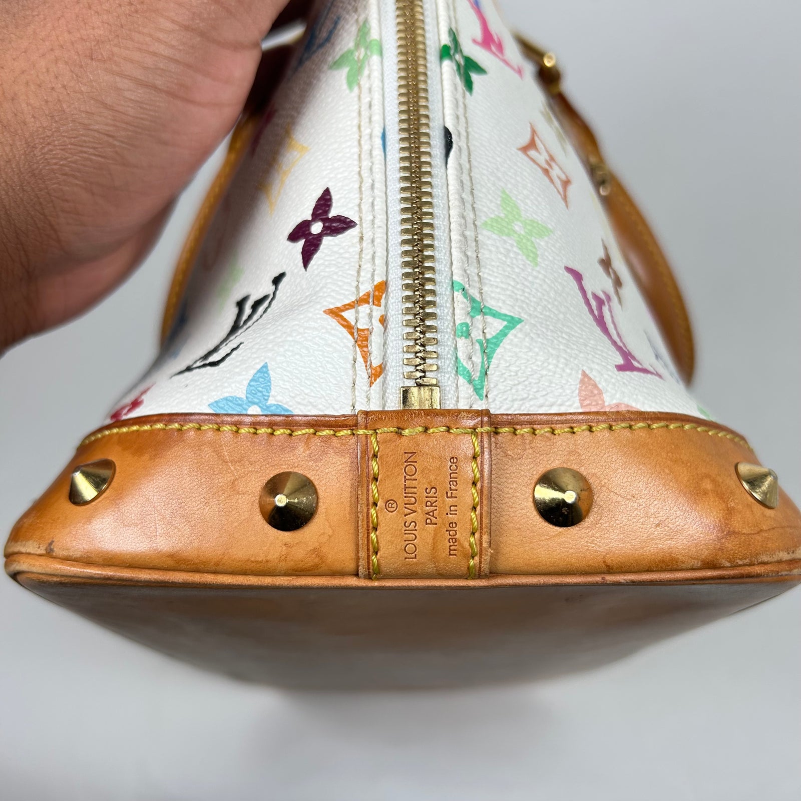 Louis Vuitton x Murakami White/Multicolor Monogram Alma Bag
