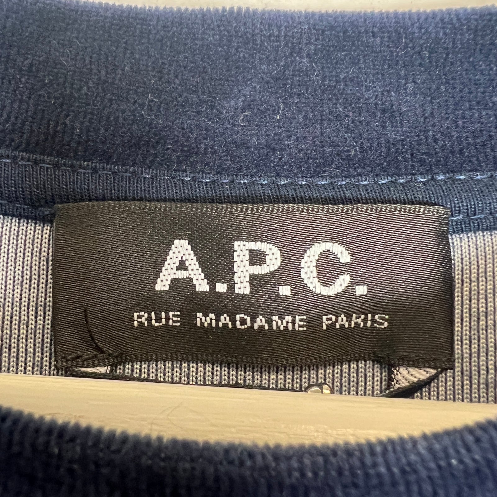 APC Navy Velour Crewneck Size L