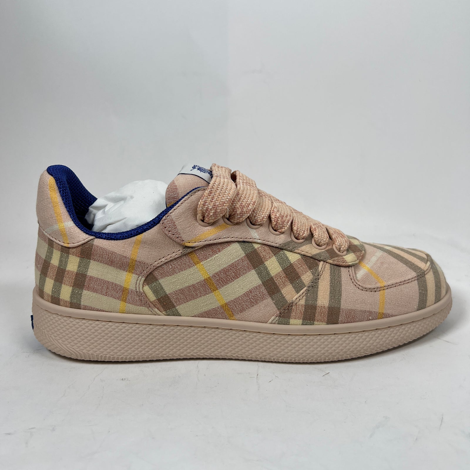 Burberry Pink Check Terrace Sneaker Size 38