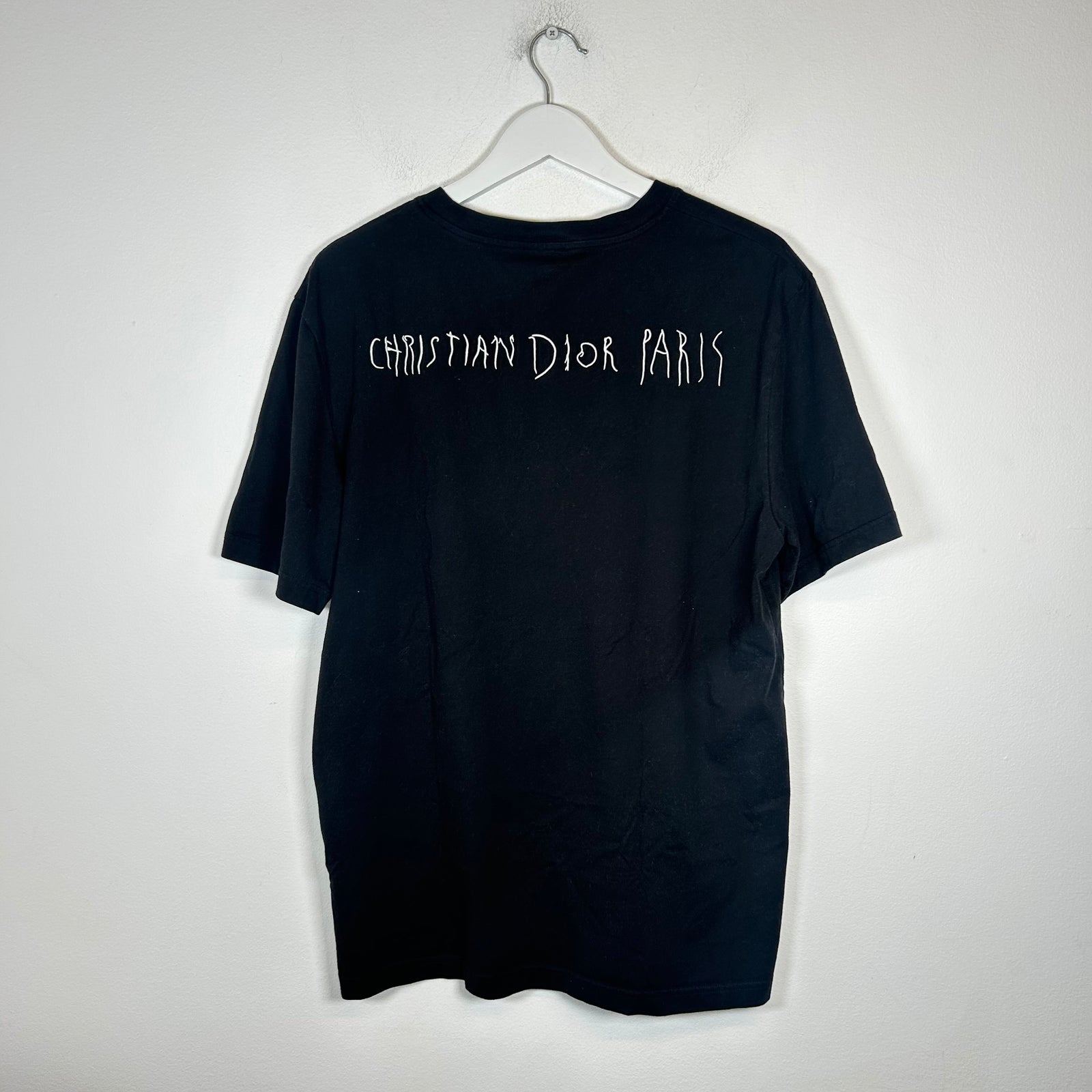 Dior x Raymond Pettibon Black Logo T-Shirt Size L
