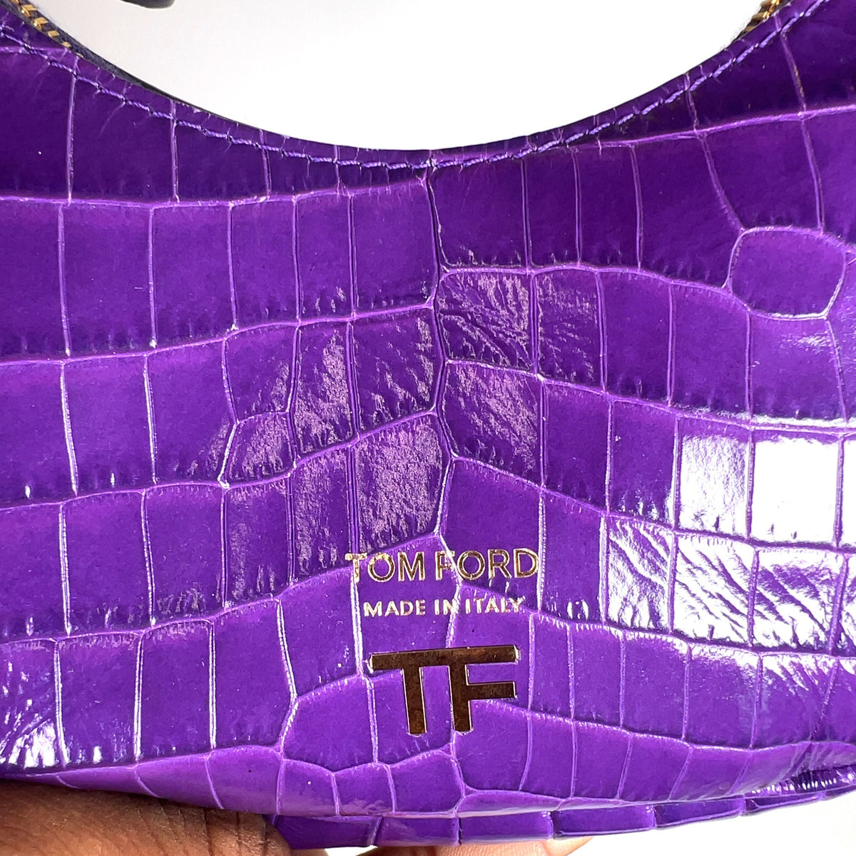 Tom Ford Embossed Leather Handle Bags