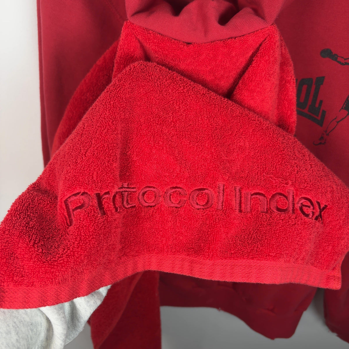 Protocol Index Terry Towel Zip Up Hoodie