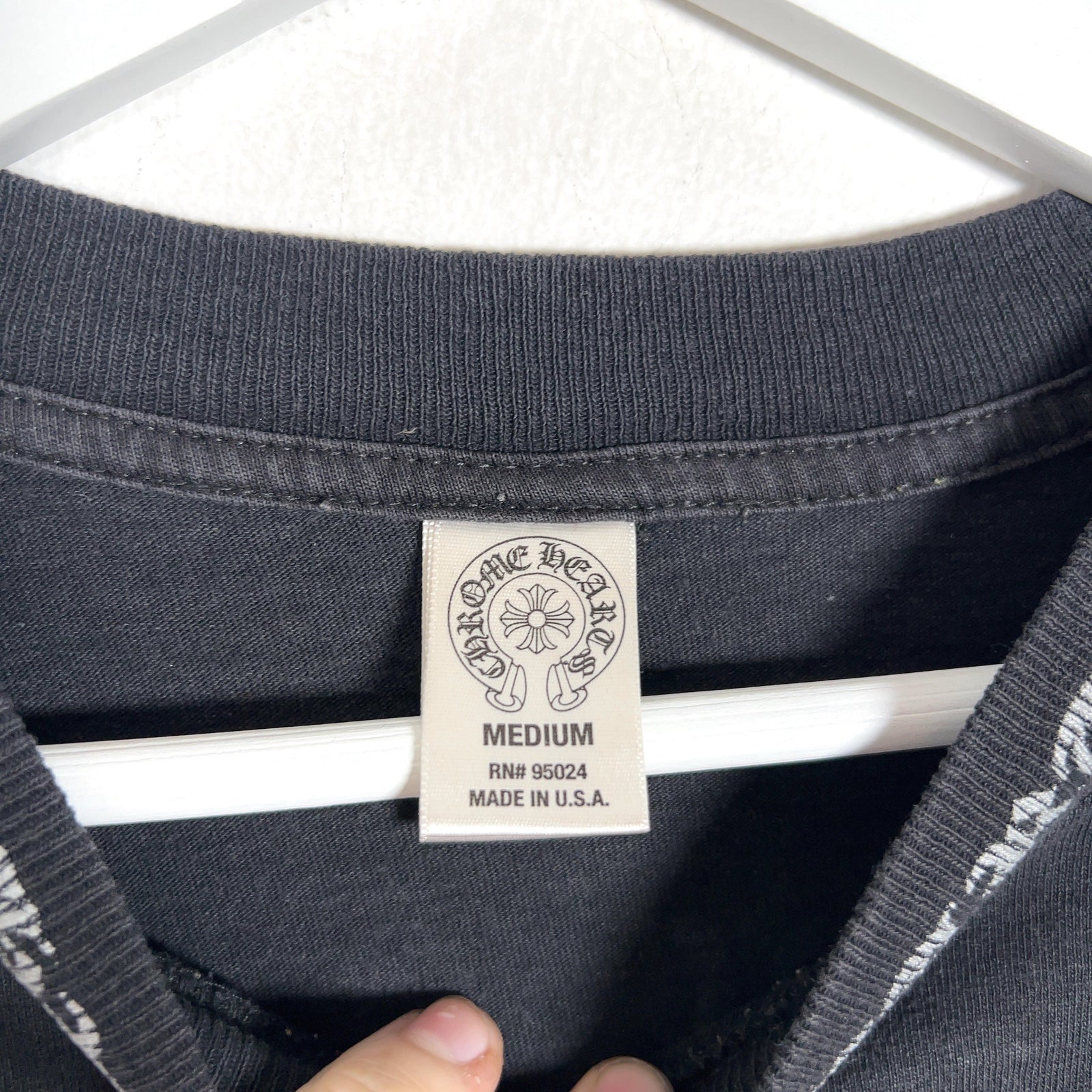 Chrome Hearts Malibu Cross Graphic Vintage T-Shirt