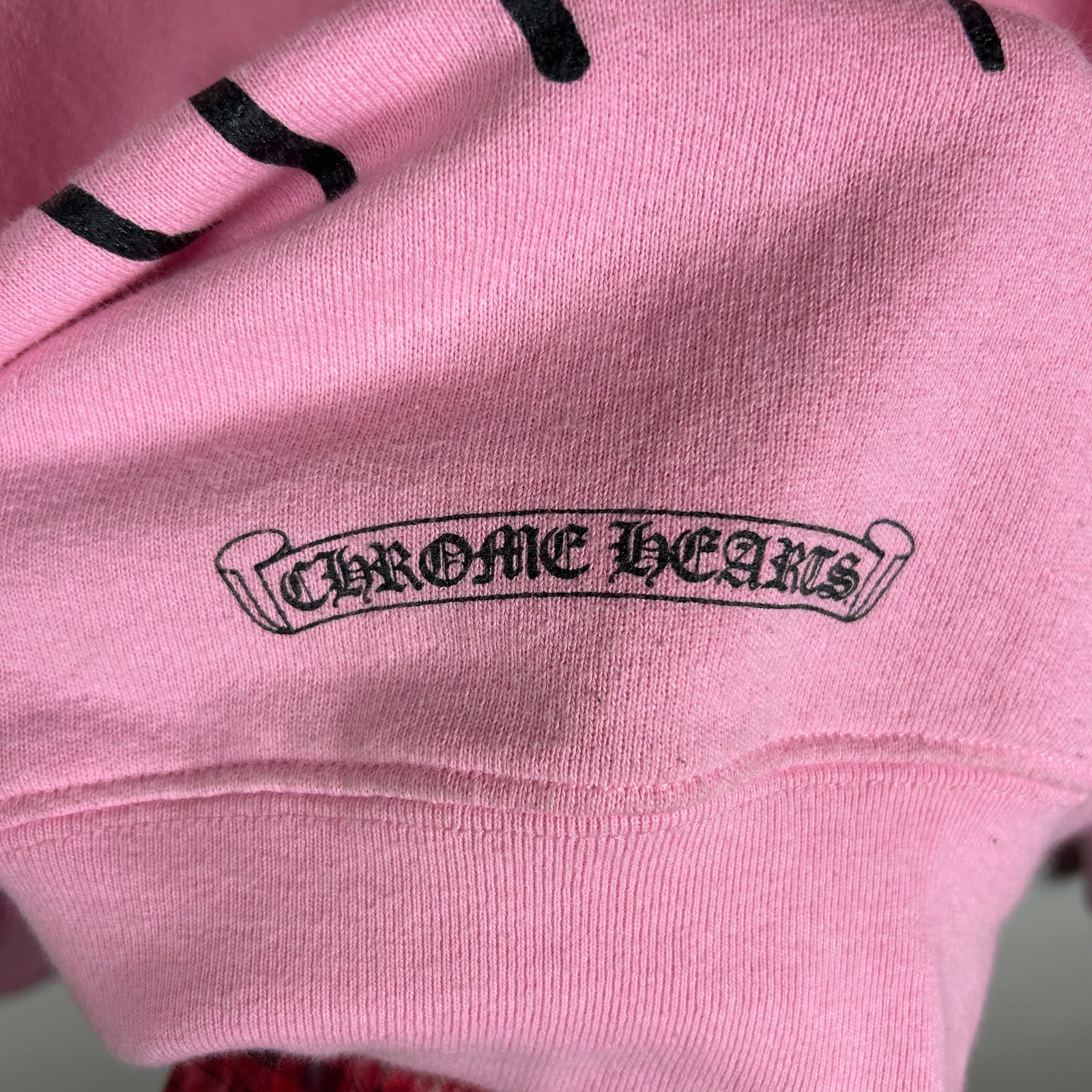Chrome Hearts Pink Vanity Faith Hoodie Size M