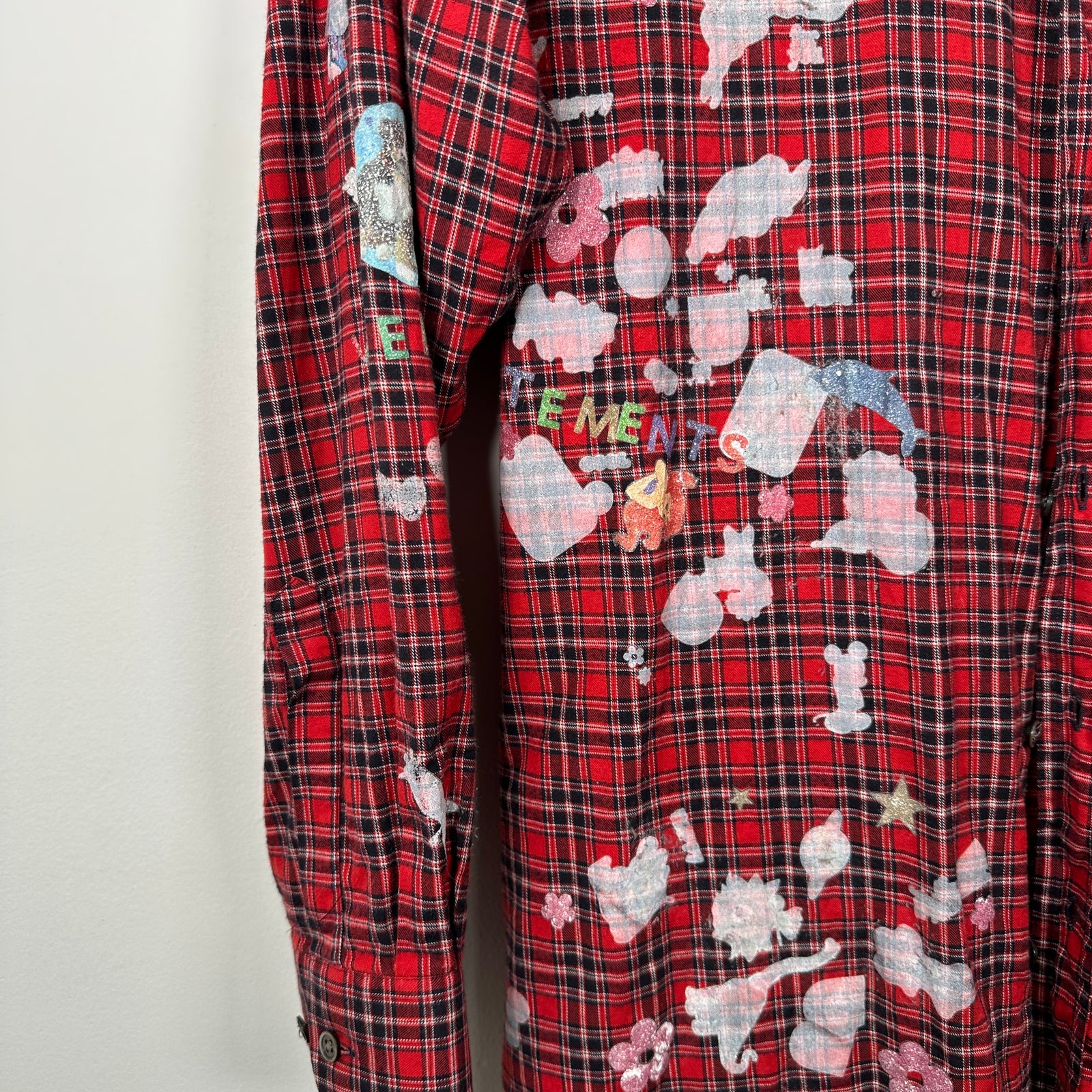 Vetements AW18 Sticker Flannel Size S