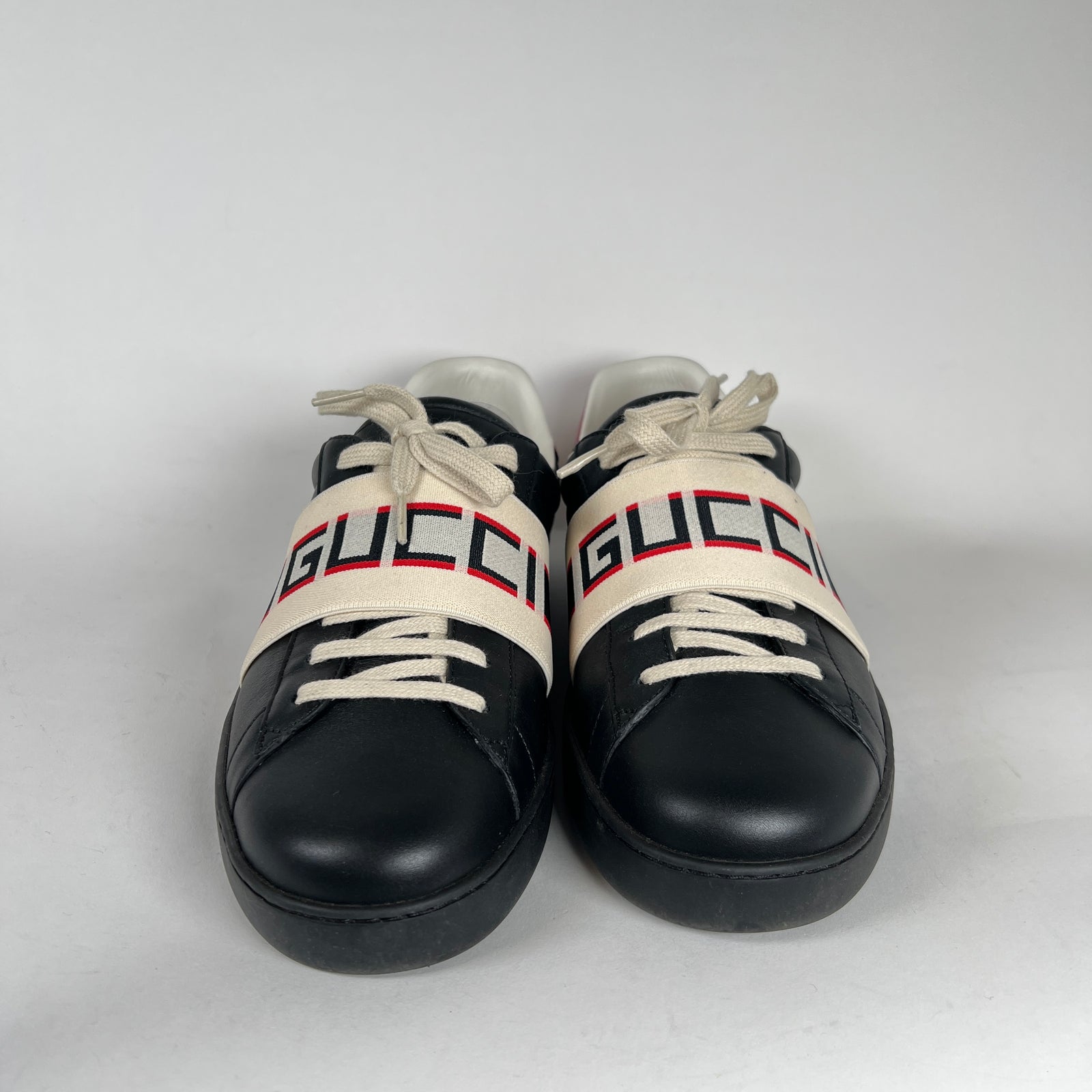 Gucci Ace Stripe Leather Sneaker Size 12