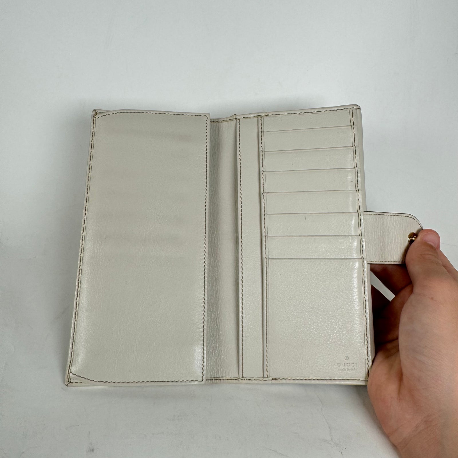 Gucci Beige GG Heart Monogram Wallet
