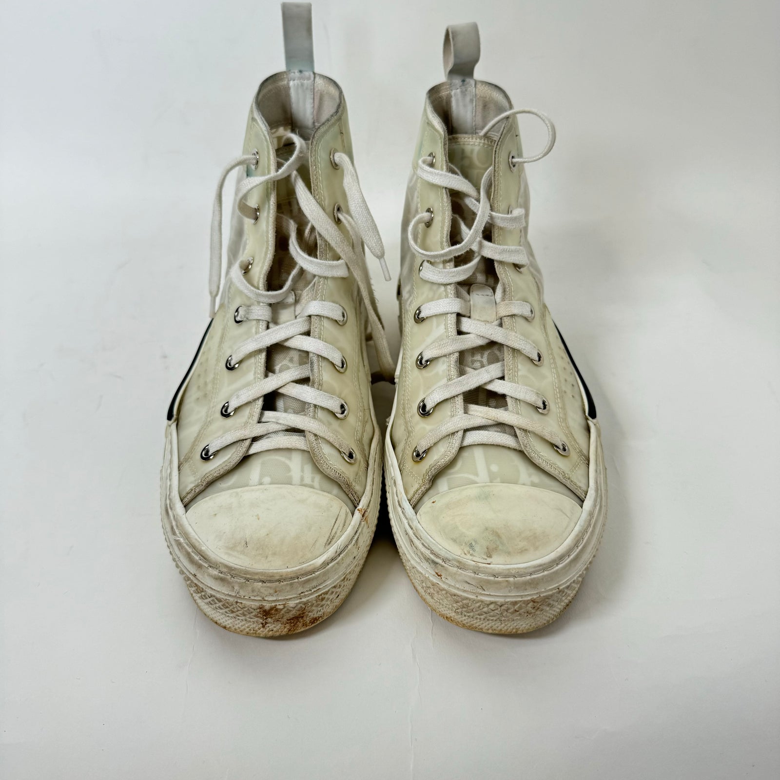 Dior B23 White High Tops Size 40