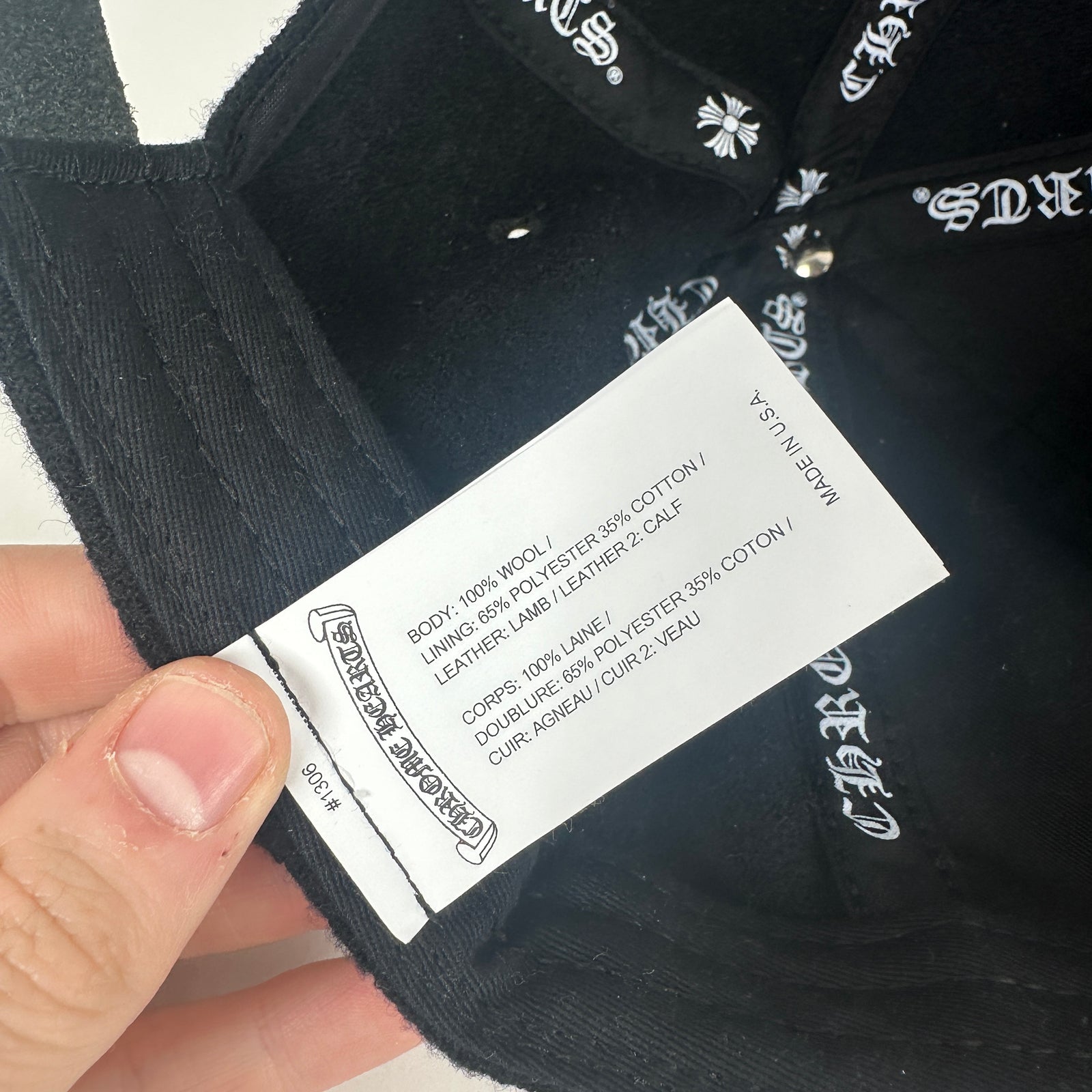 Chrome Hearts 33 Wool Hardware Hat
