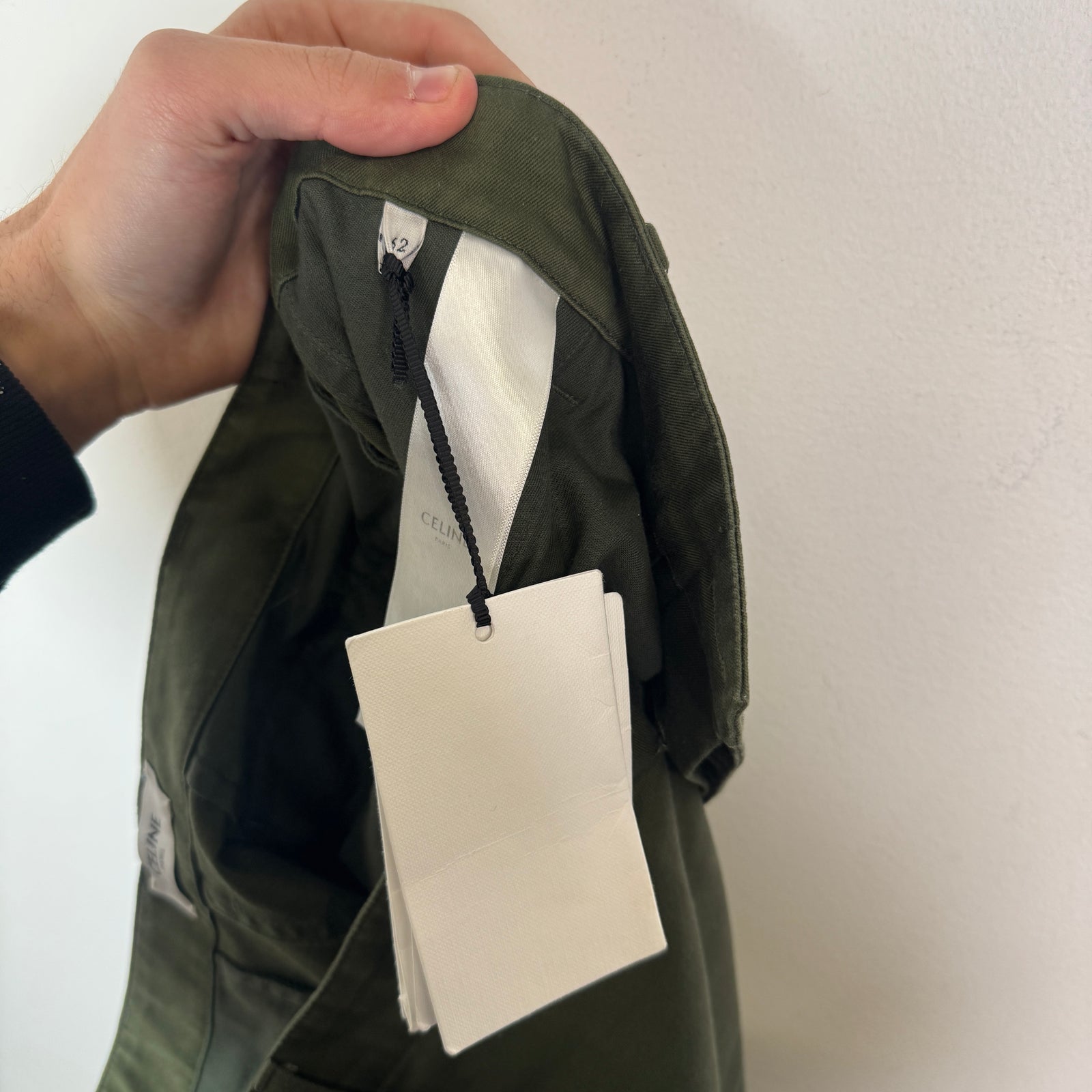 Celine Olive Green Cargo Shorts