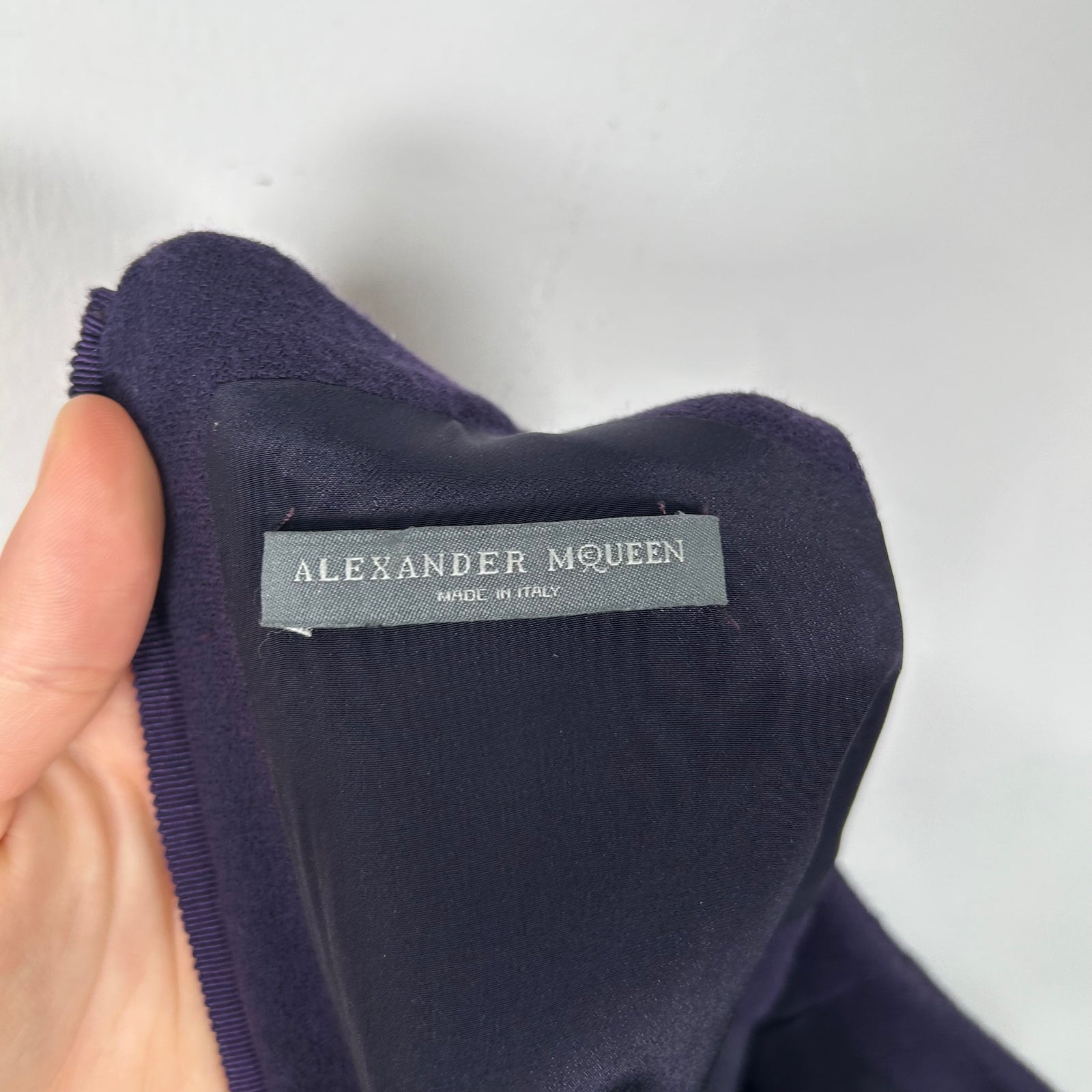 Alexander McQueen Purple 4-Zip Dress Size 42