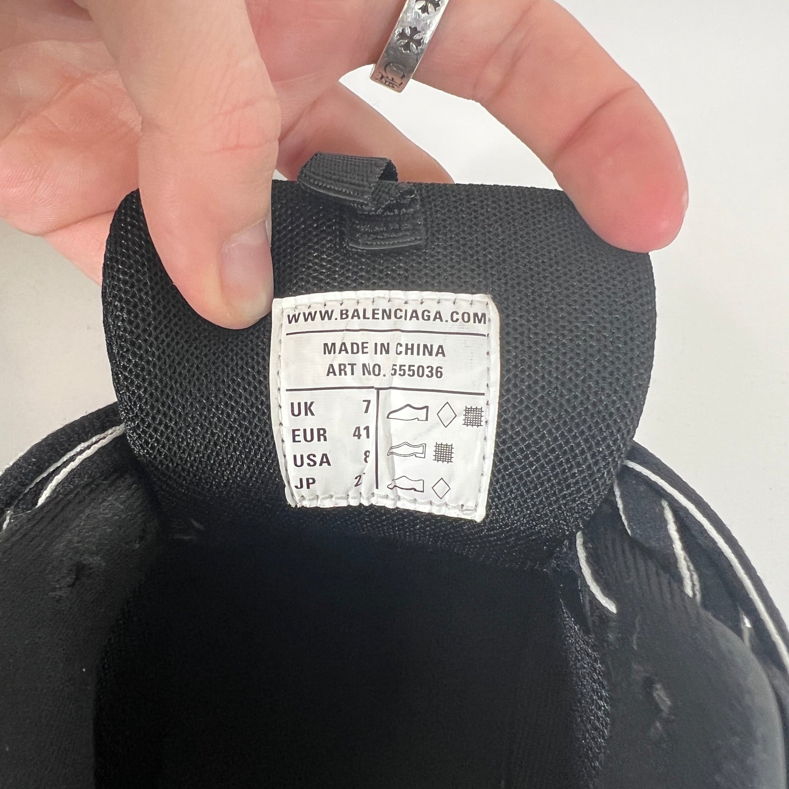 Balenciaga Black LED Track Sneakers Sz 41