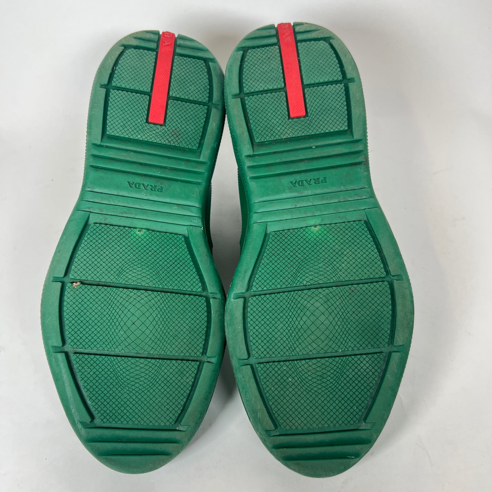 Prada Green Rubber America Cups Size 42