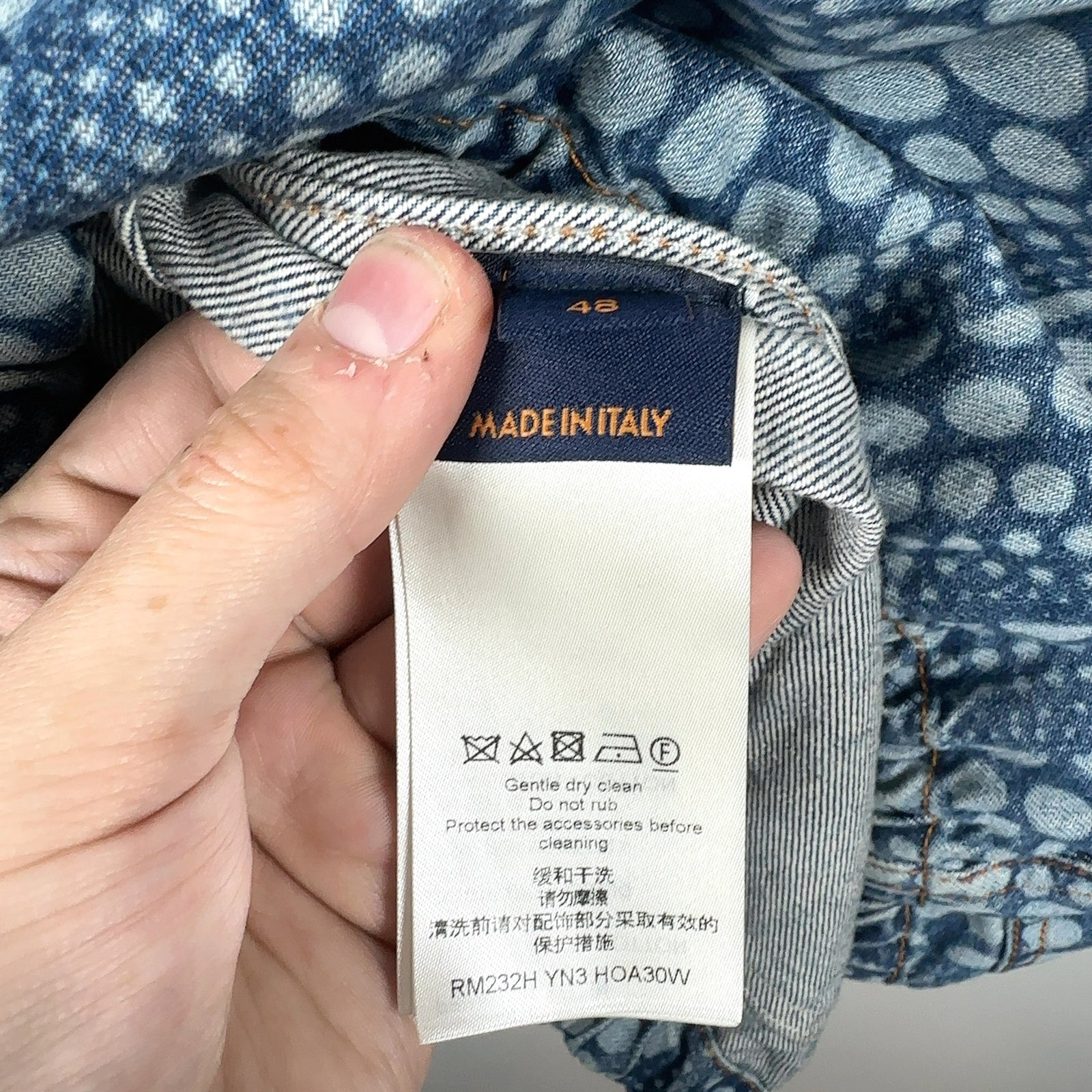 Louis Vuitton x Yayoi Kusama 'All-Over Pumpkin' Denim Zip-Up Jacket