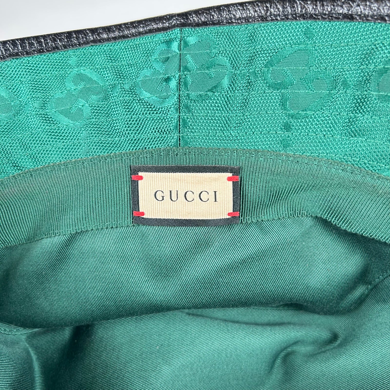Gucci Green Off The Grid Bucket Hat Size S
