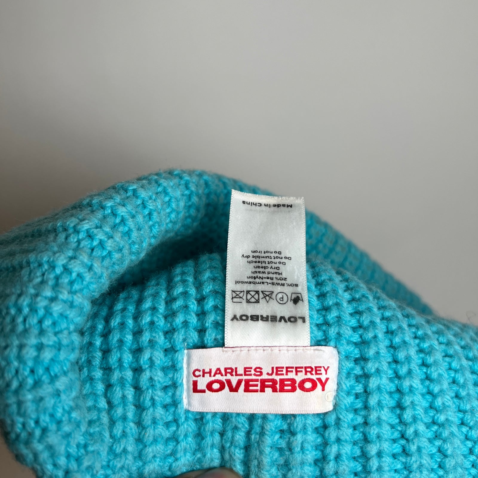 Charles Jeffrey Loverboy Blue Chunky Ears Beanie