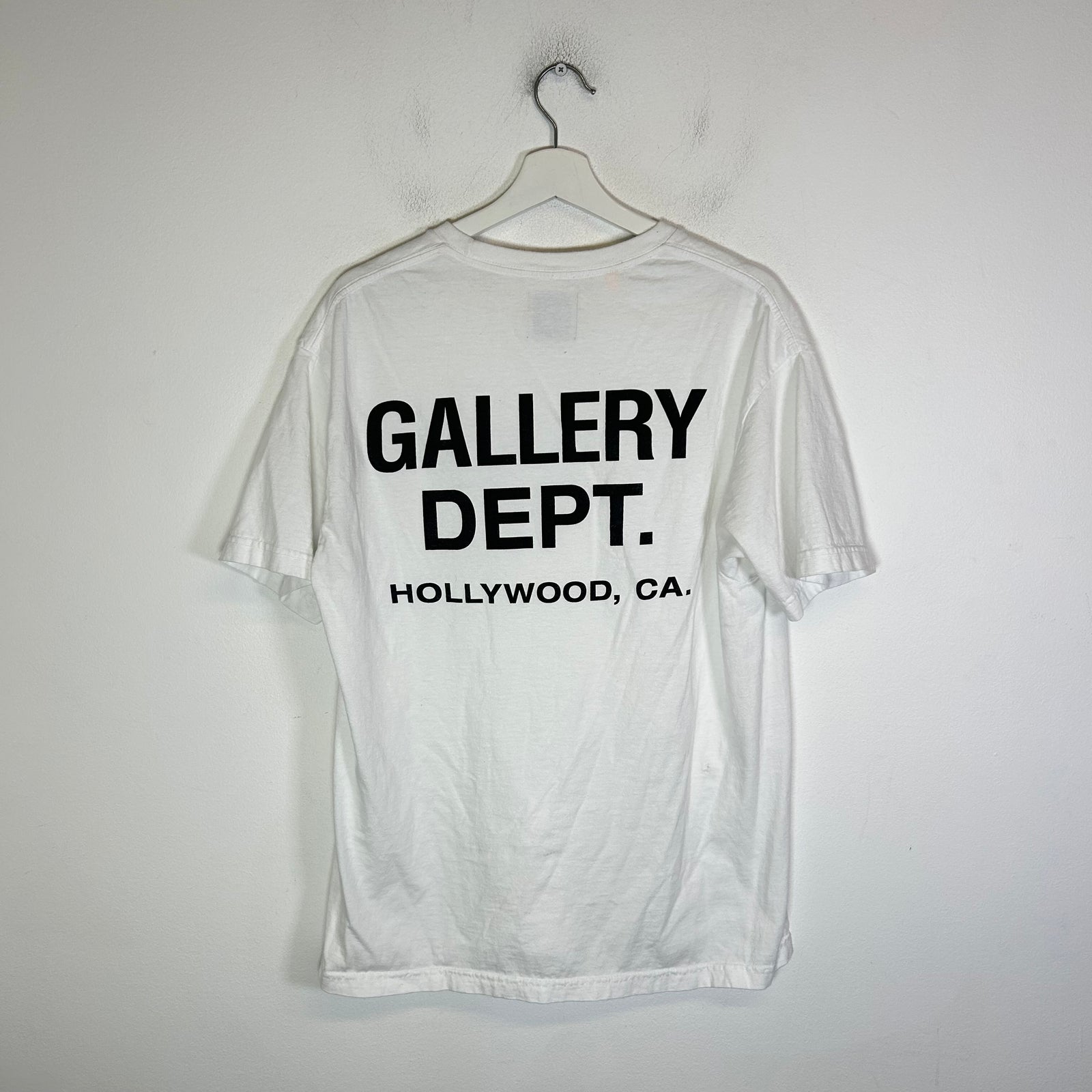 Gallery Dept White/Black Souvenir Logo T-Shirt Size M