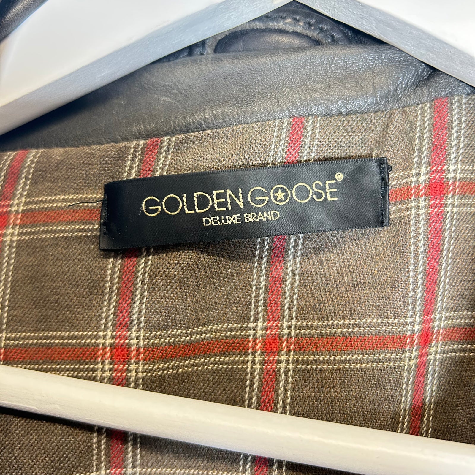 Golden Goose Leather Biker Jacket Size M