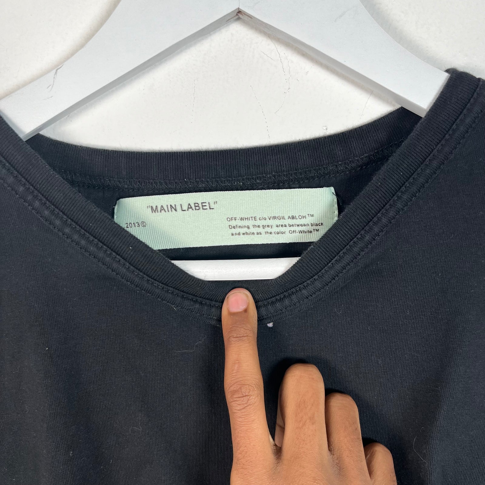 Off White Diagonal Graphic T-Shirt Size XXL