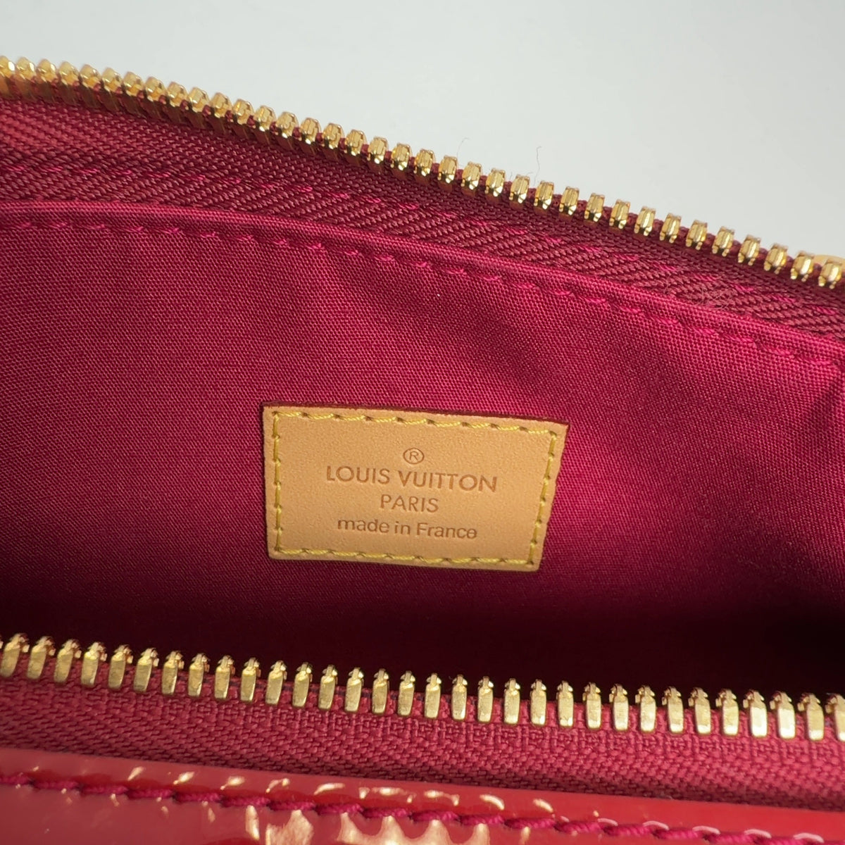Louis Vuitton Monogram Red Vernis Leather Montana Bag