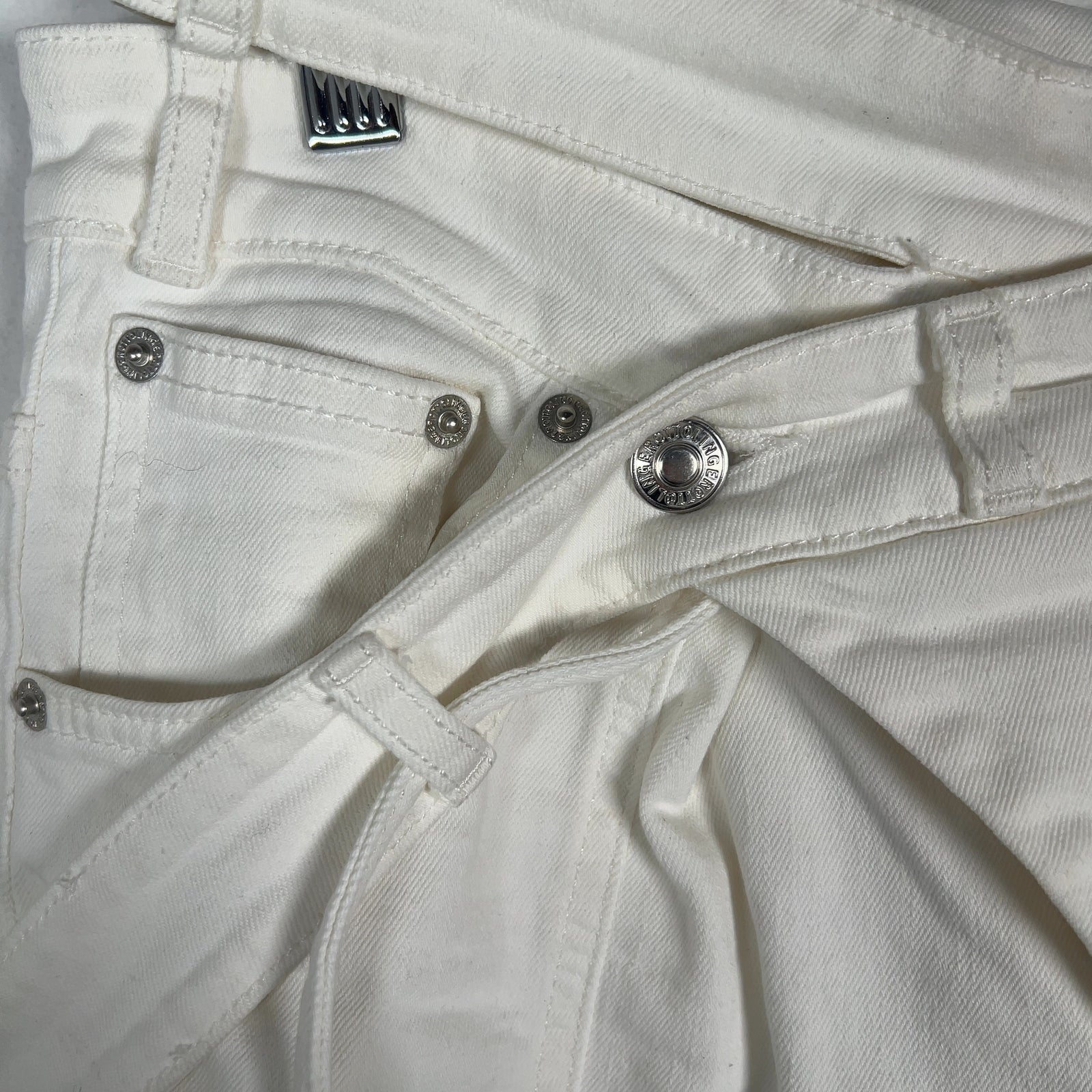 Ottolinger White Asymmetrical Wrap Shorts Size M