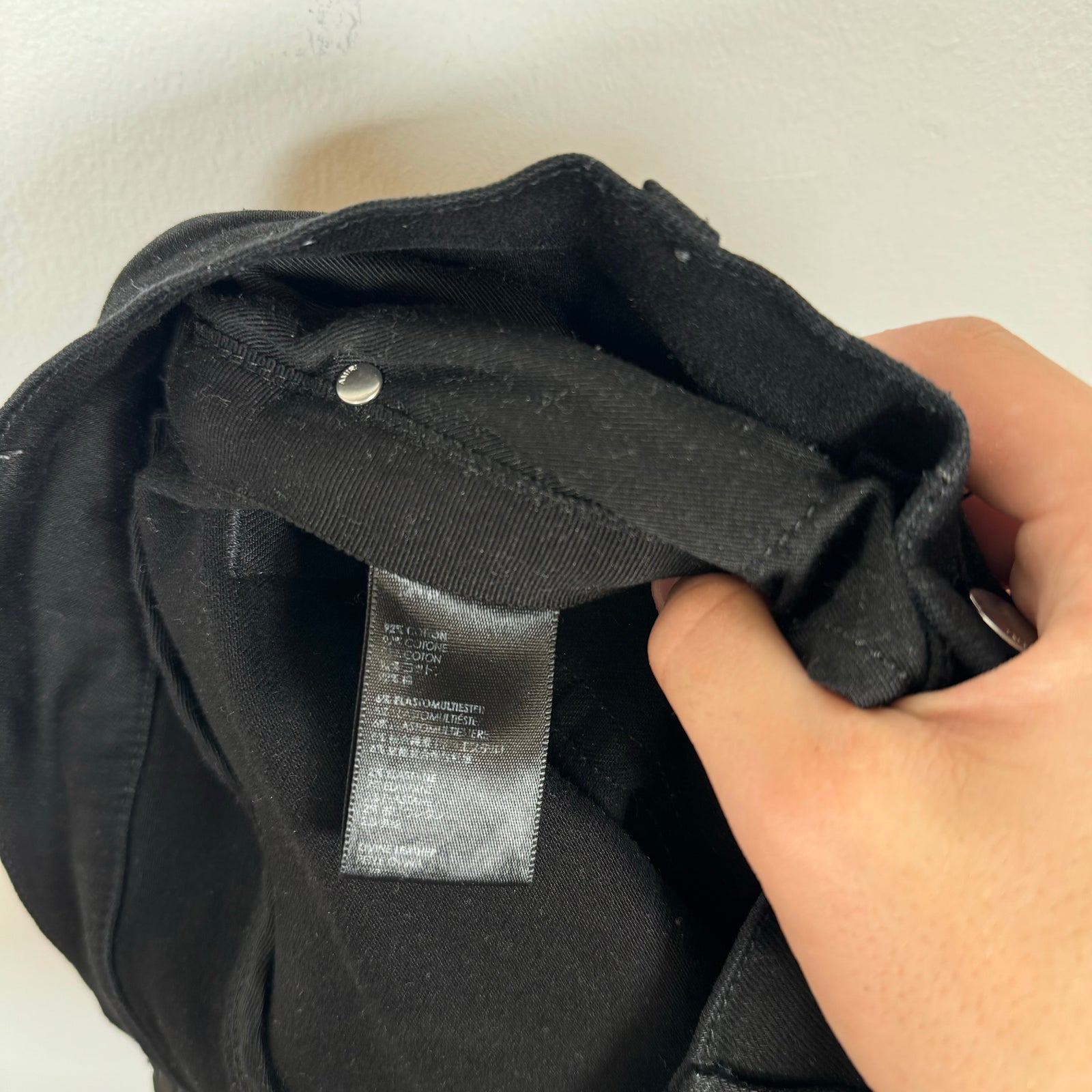 Amiri Black MX1 Embroidered Leather Logo Denim Jeans Size 33