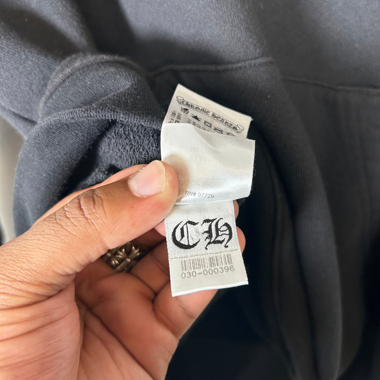 Chrome Hearts Black Matty Boy Sex Records Hoodie Size XL