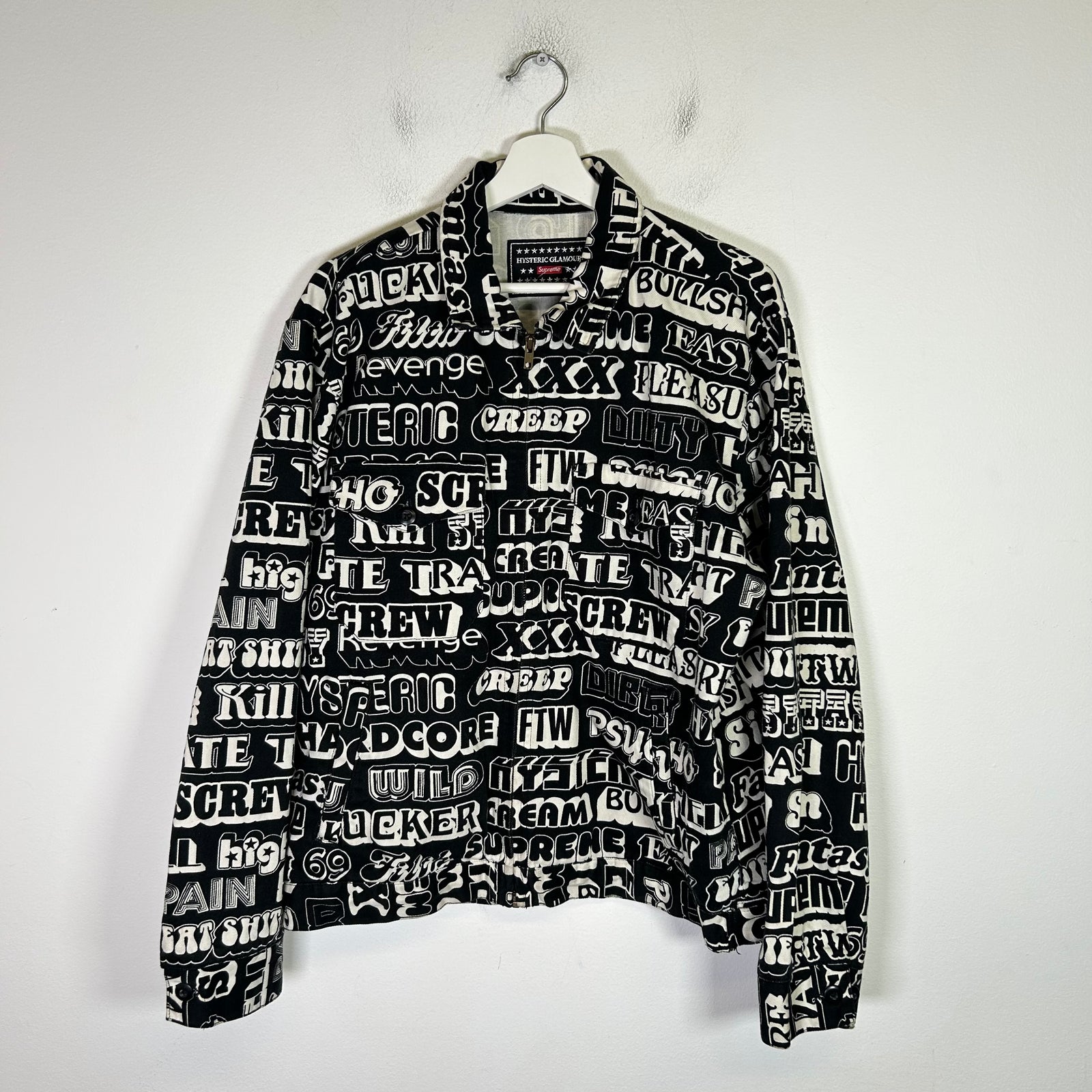 Supreme x Hysteric Glamour FW17 Text Work Jacket