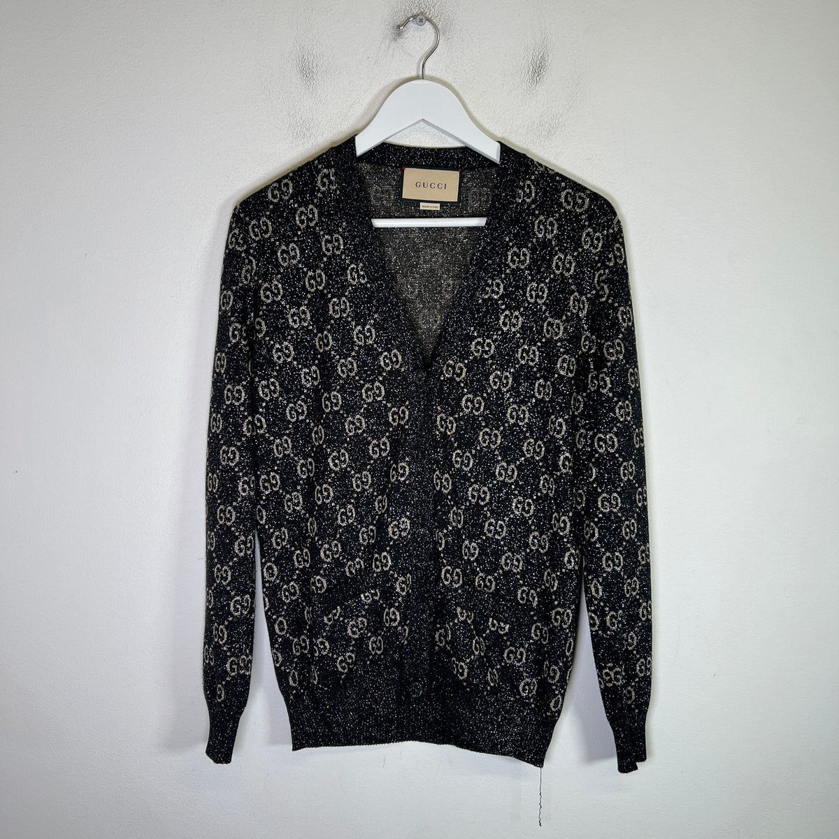Gucci Metallic Jacquard Cardigan