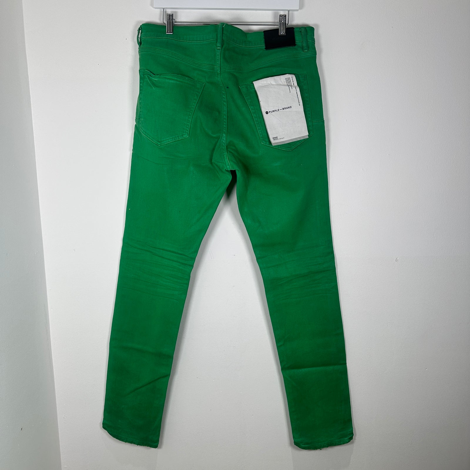 Purple Green Waxed Jeans Size 36