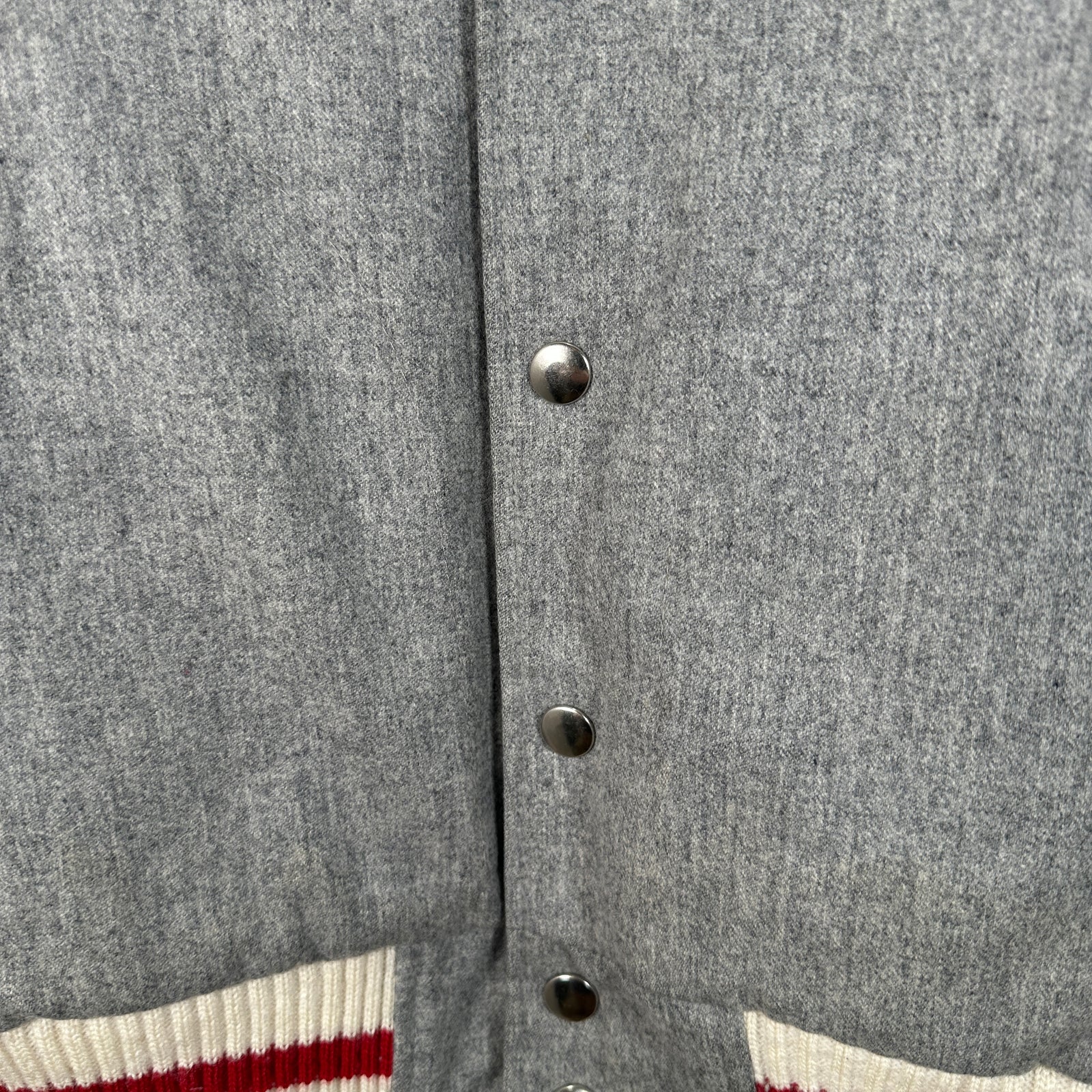 Thom Browne Grey Varsity Jacket Size 0