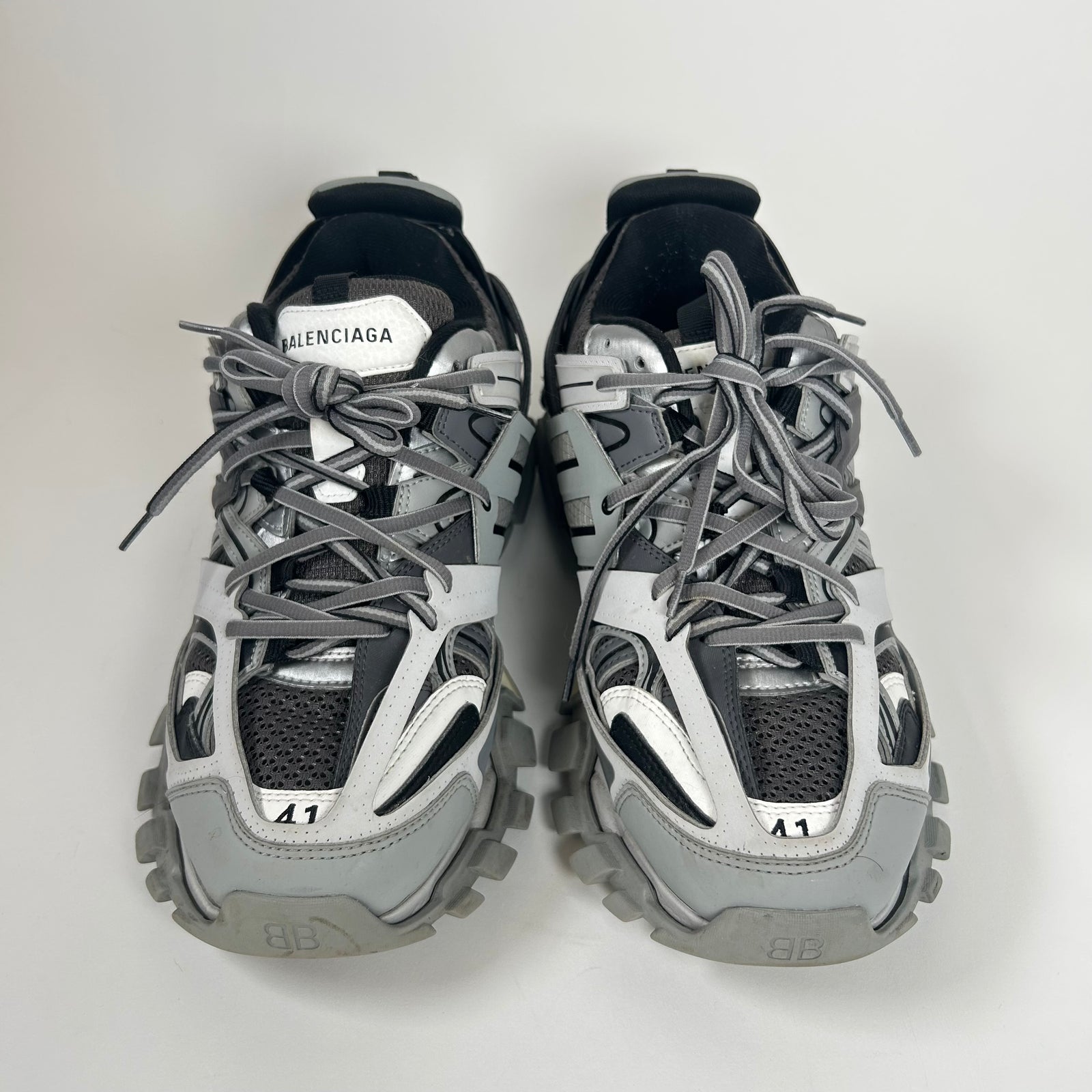 Balenciaga Grey LED Track Sneakers Size 41