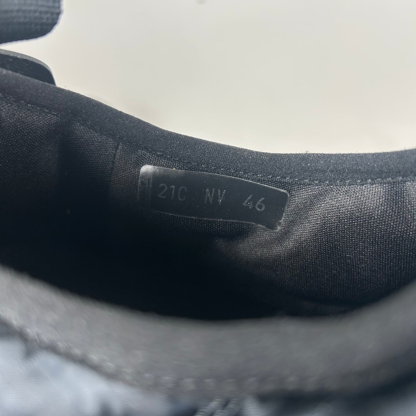 Dior Black/Black Oblique Nylon Puffer Slipper Size 44