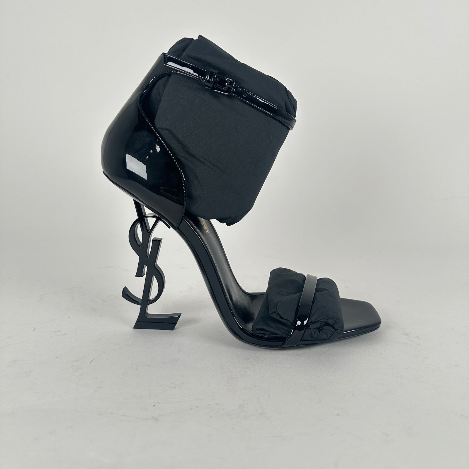 Saint Laurent Black Opyum 110 'YSL' Heels Size 37