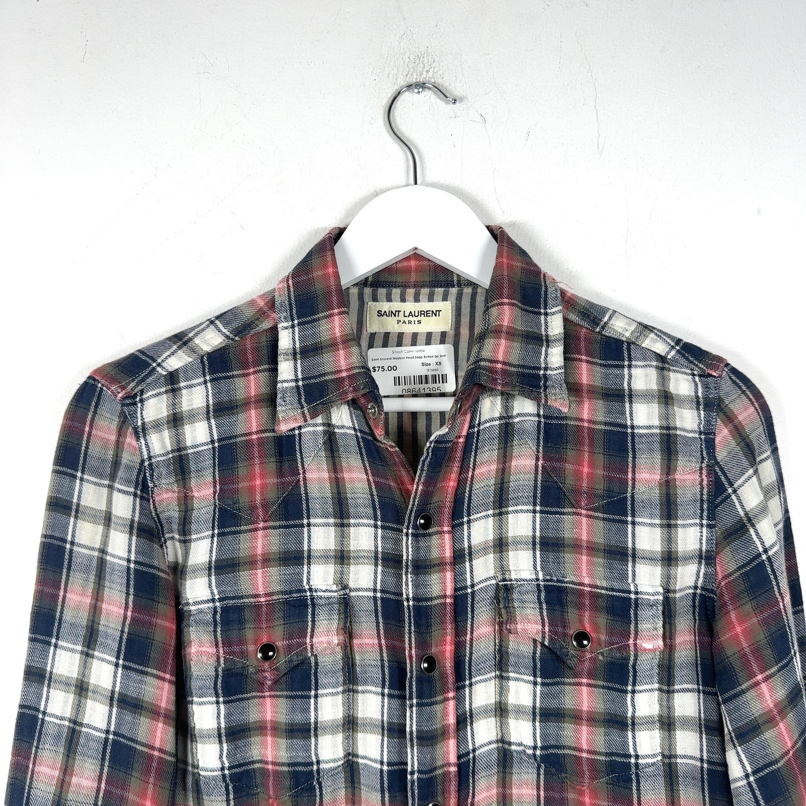 Saint Laurent Western Pearl Snap Button Up Shirt