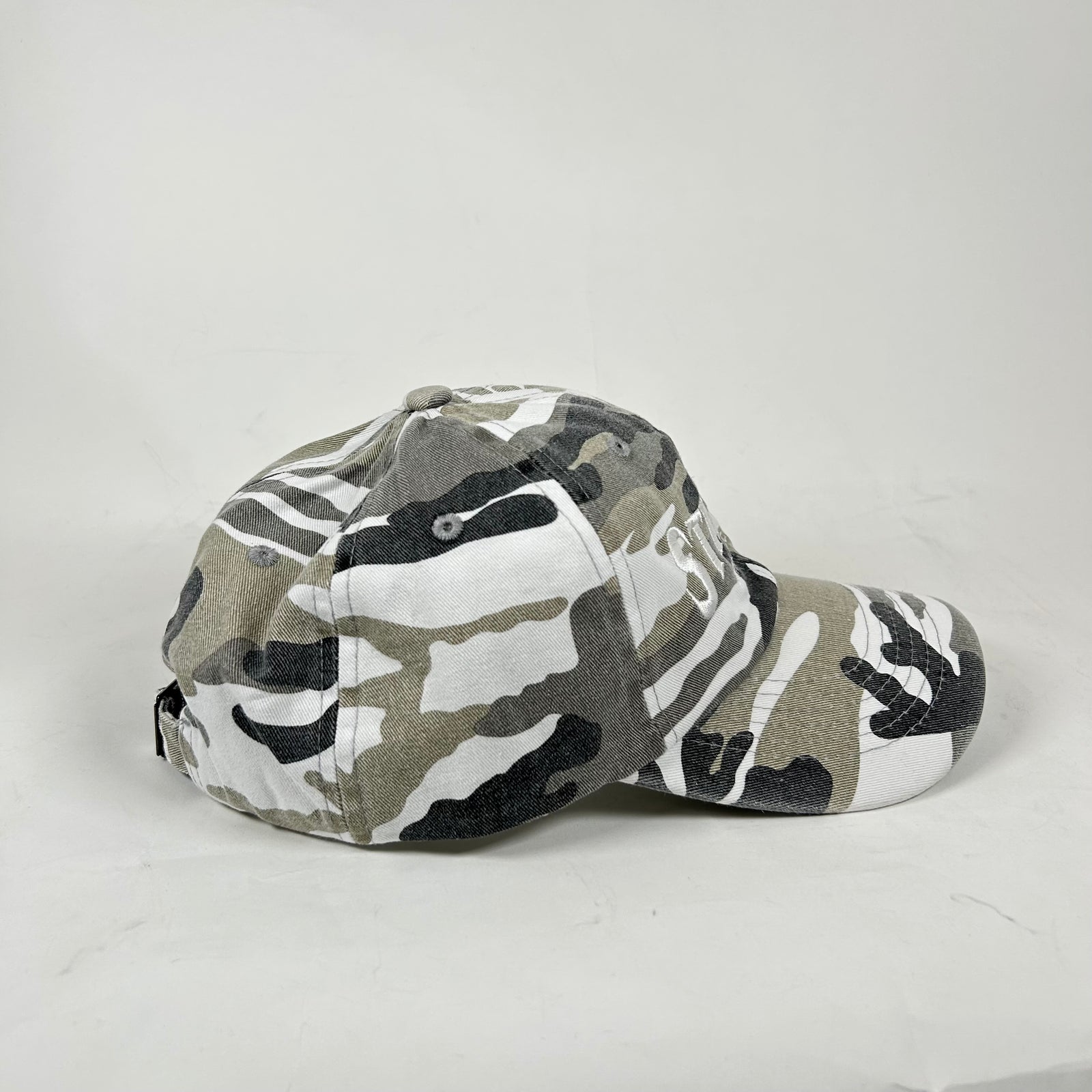 Street Commerce Snow Camo Logo Distressed Cap