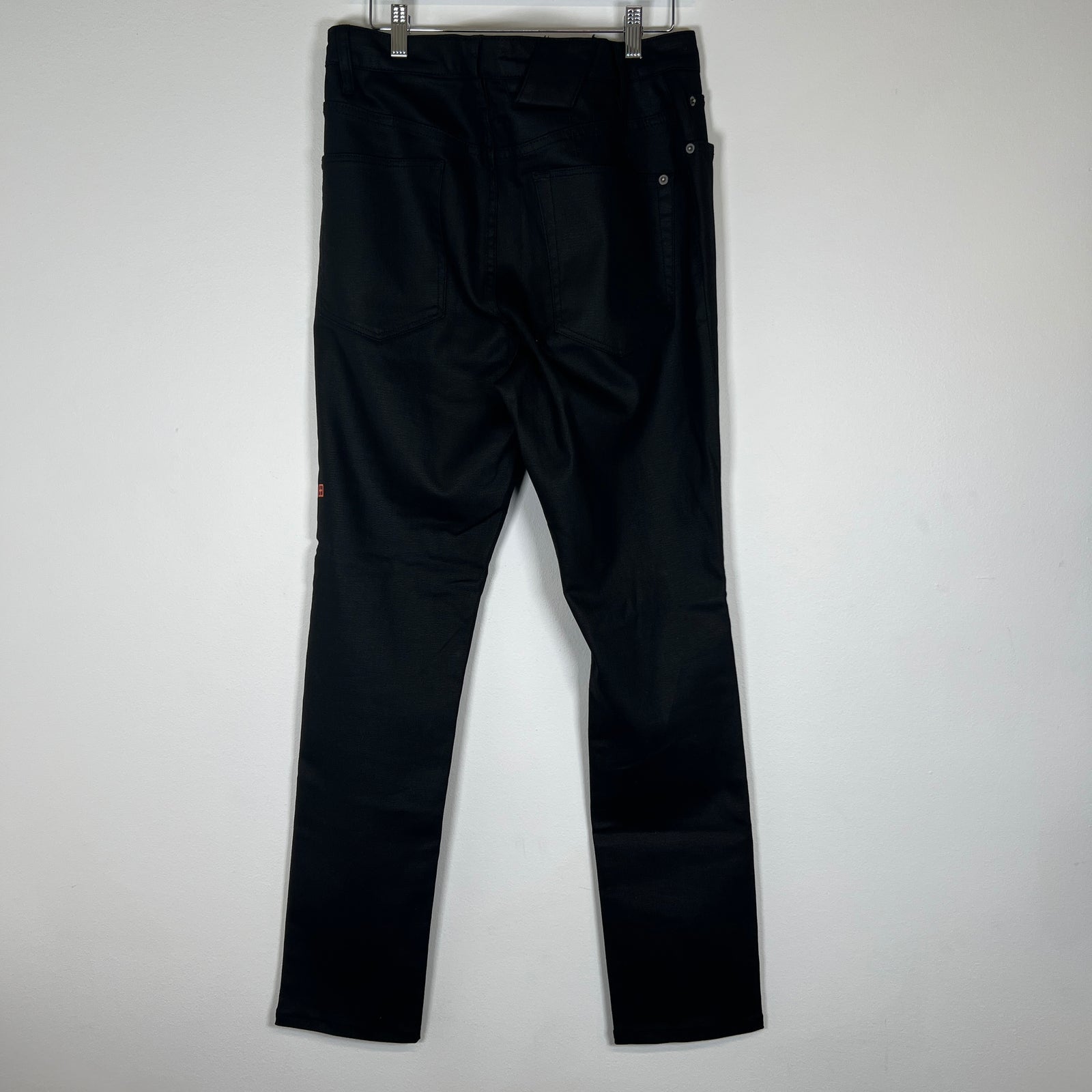 Ksubi Black Waxed Denim Size 36