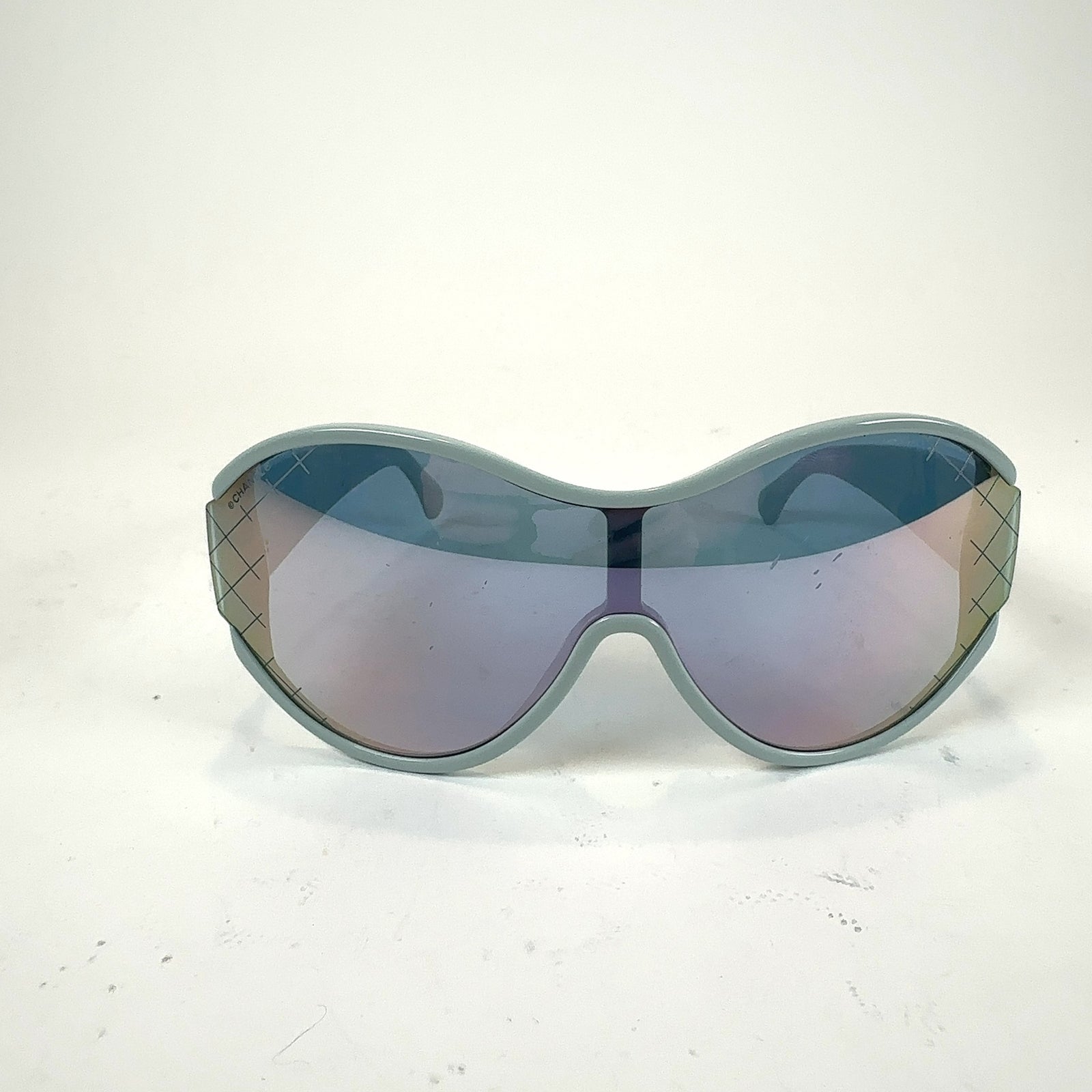 Chanel Reflective Round Shield Sunglasses