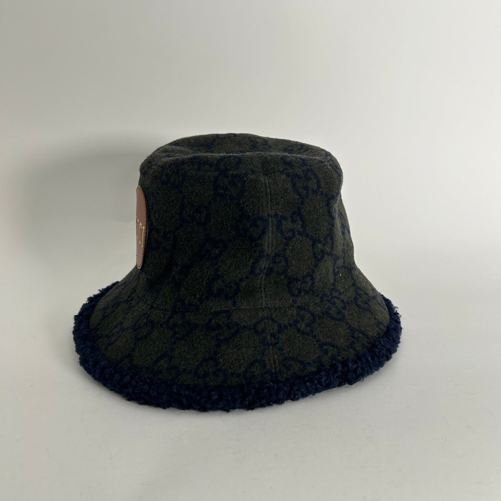Gucci Green GG Wool Bucket Hat